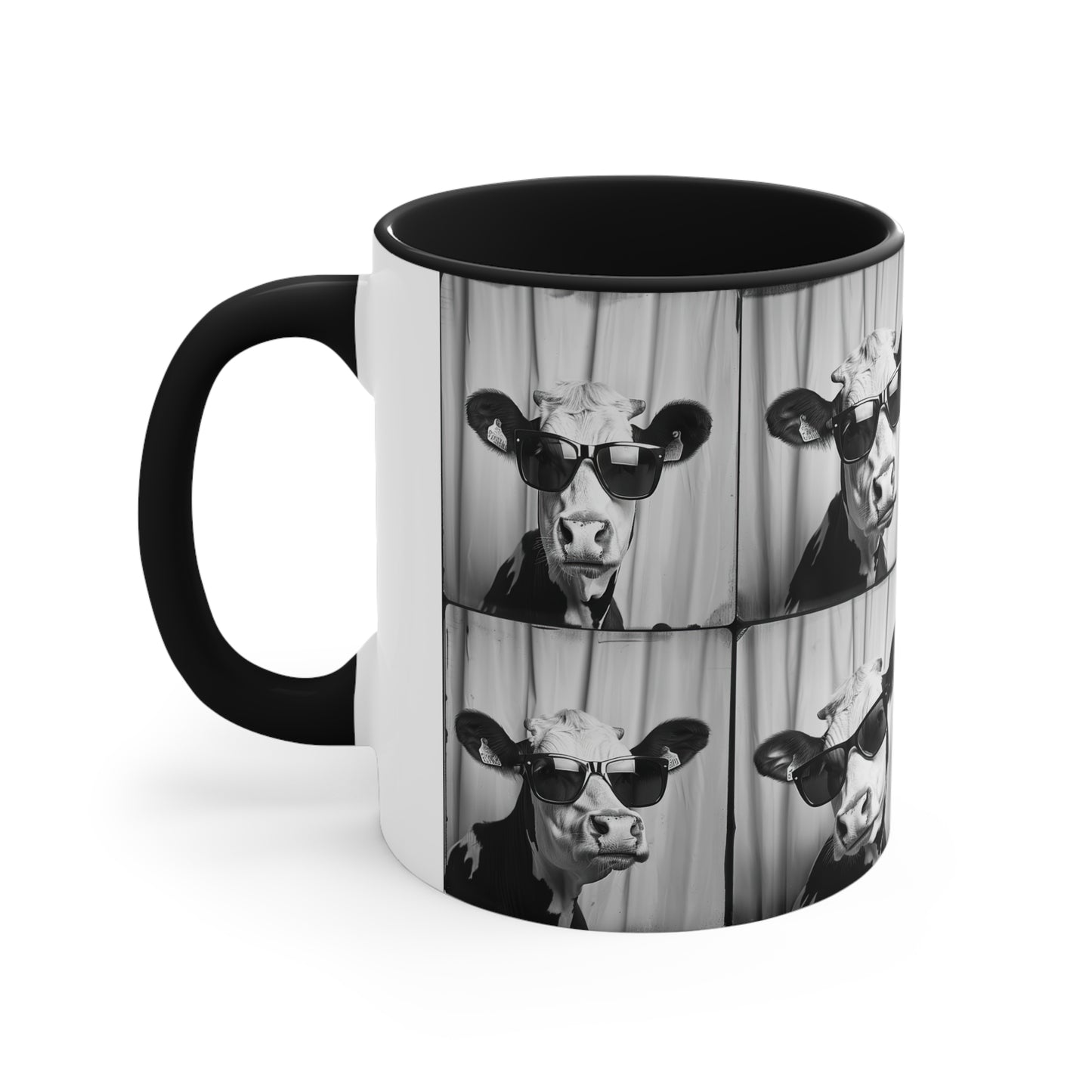 Cow Photo Booth Accent Coffee Mug, 11oz