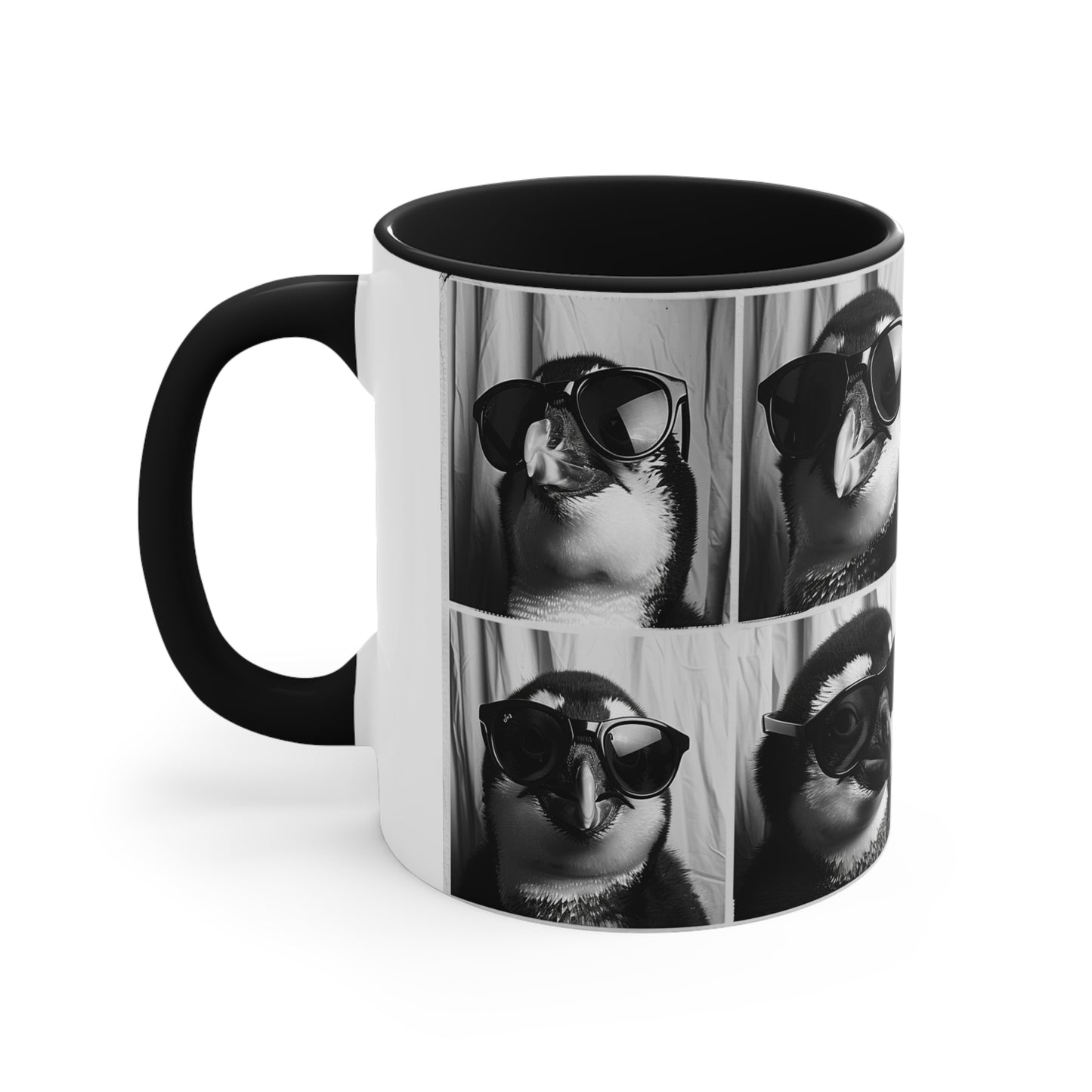 Penguen Photo Booth Accent Coffee Mug, 11oz