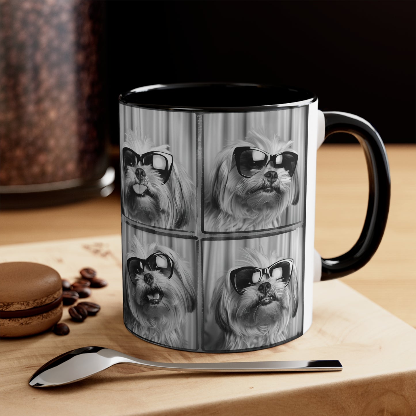 Shih Tzu Photo Booth Accent Coffee Mug, 11oz