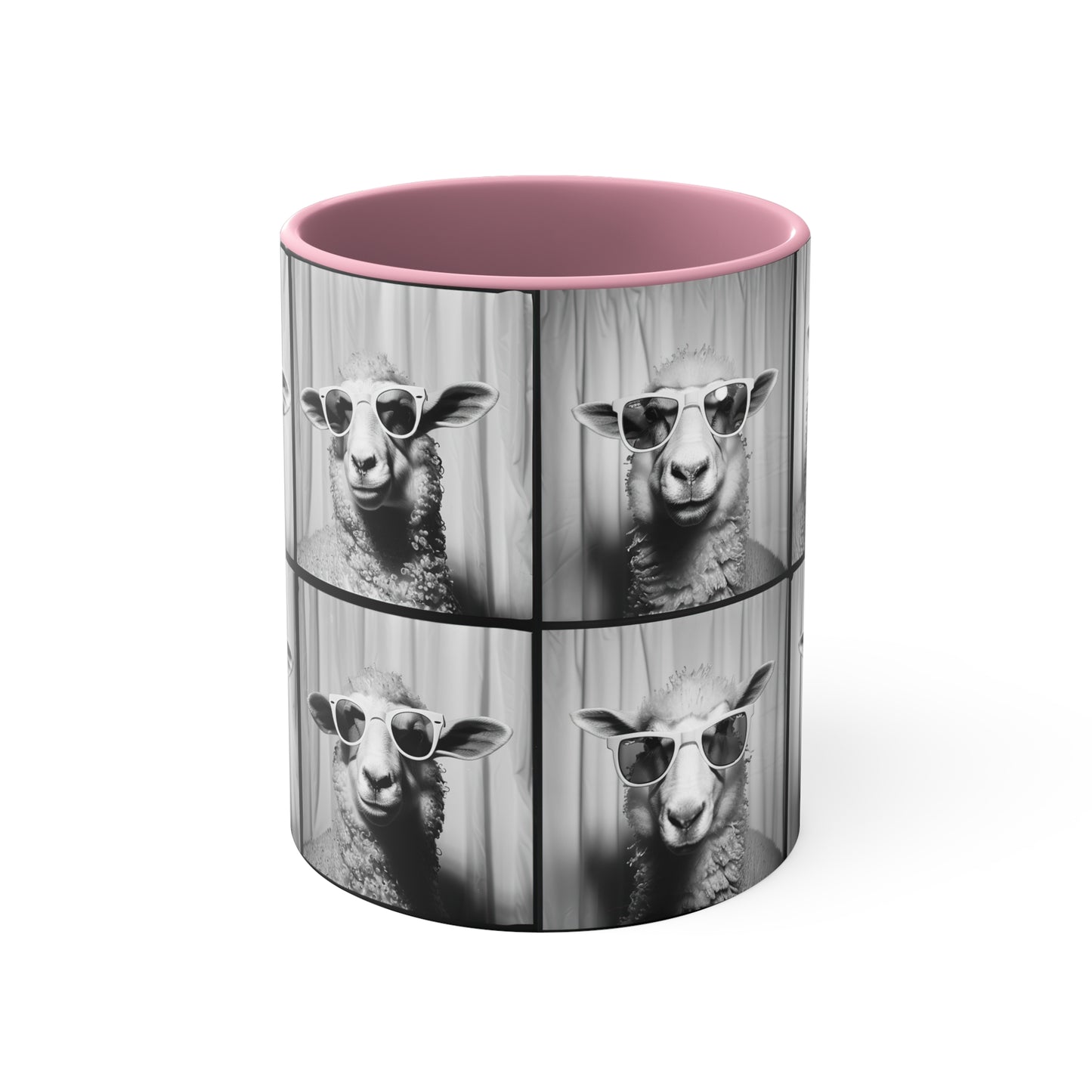 Sheep Photo Booth Accent Coffee Mug, 11oz