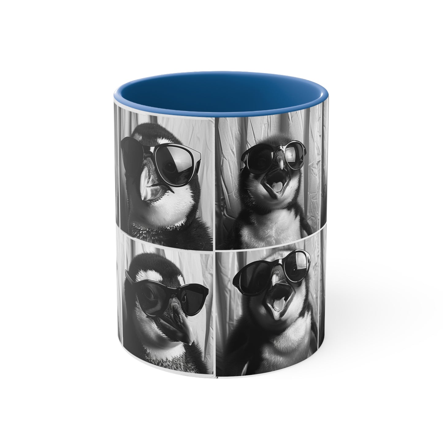 Penguen Photo Booth Accent Coffee Mug, 11oz