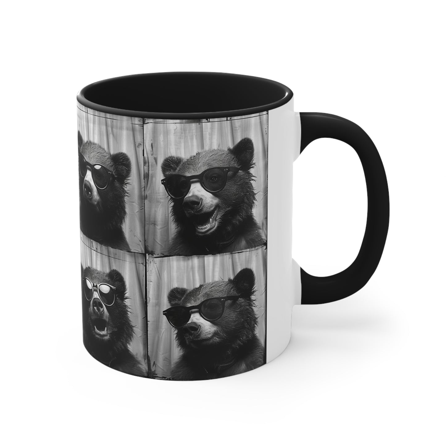 Bear Photo Booth Accent Coffee Mug, 11oz
