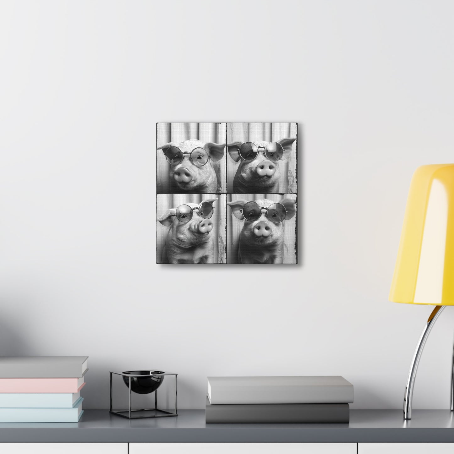 Pig Photo Booth Canvas