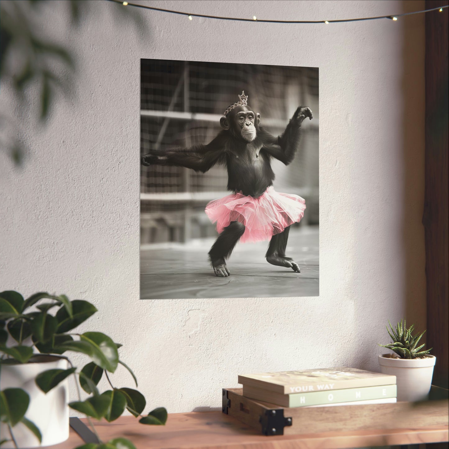 Monkey Tutu, Monkey Wall Art