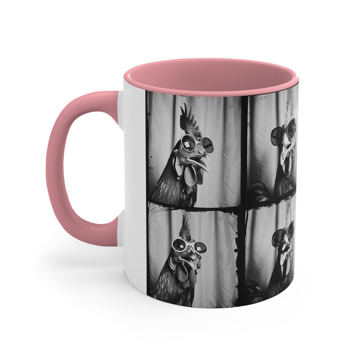 Chicken Photo Booth Accent Coffee Mug, 11oz