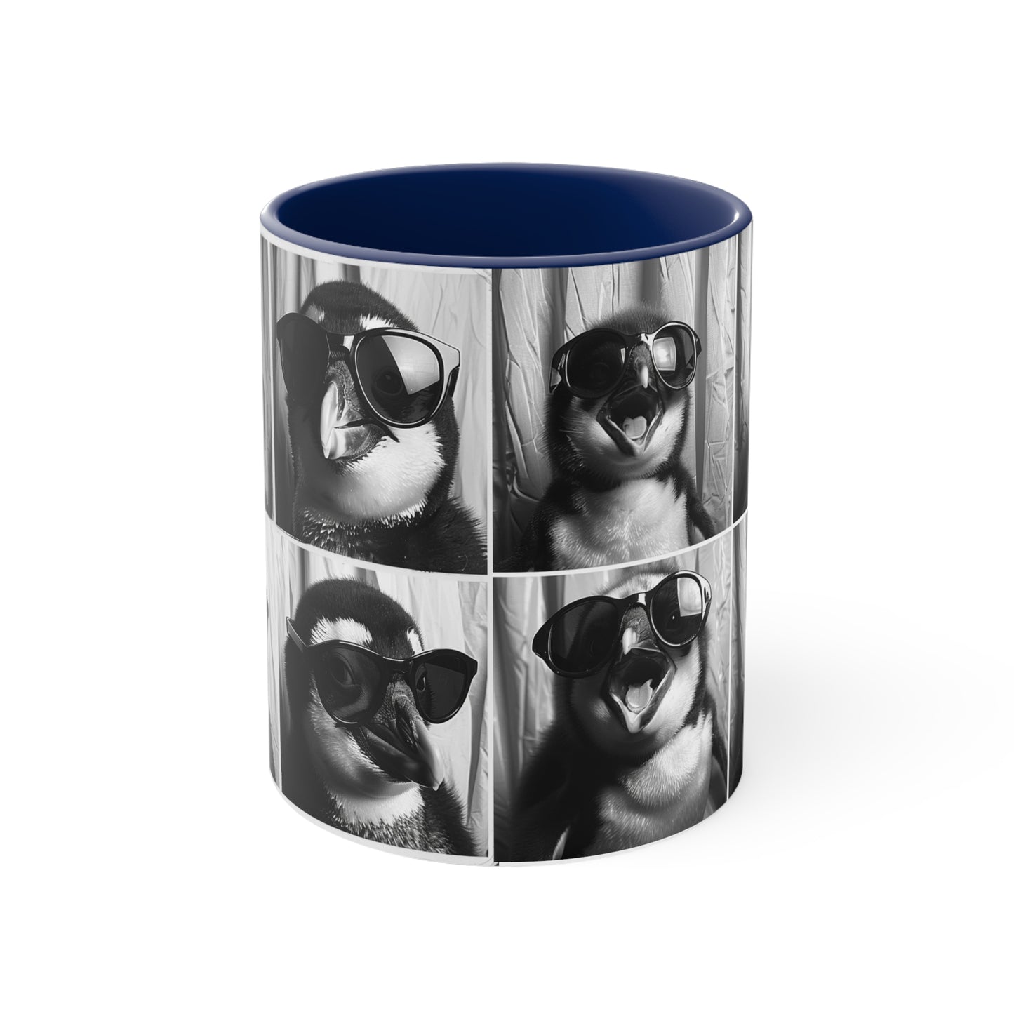 Penguen Photo Booth Accent Coffee Mug, 11oz