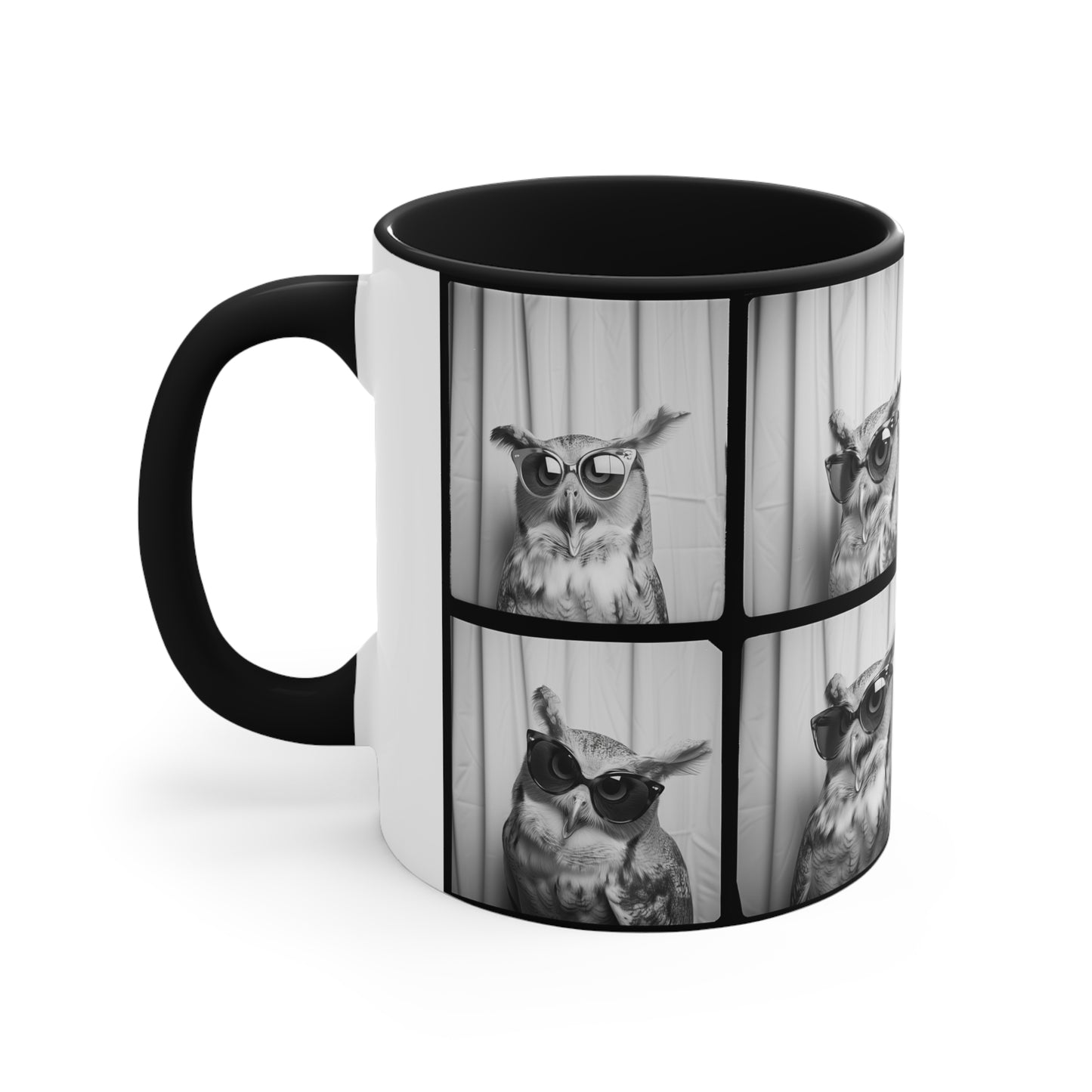 Owl Photo Booth Accent Coffee Mug, 11oz