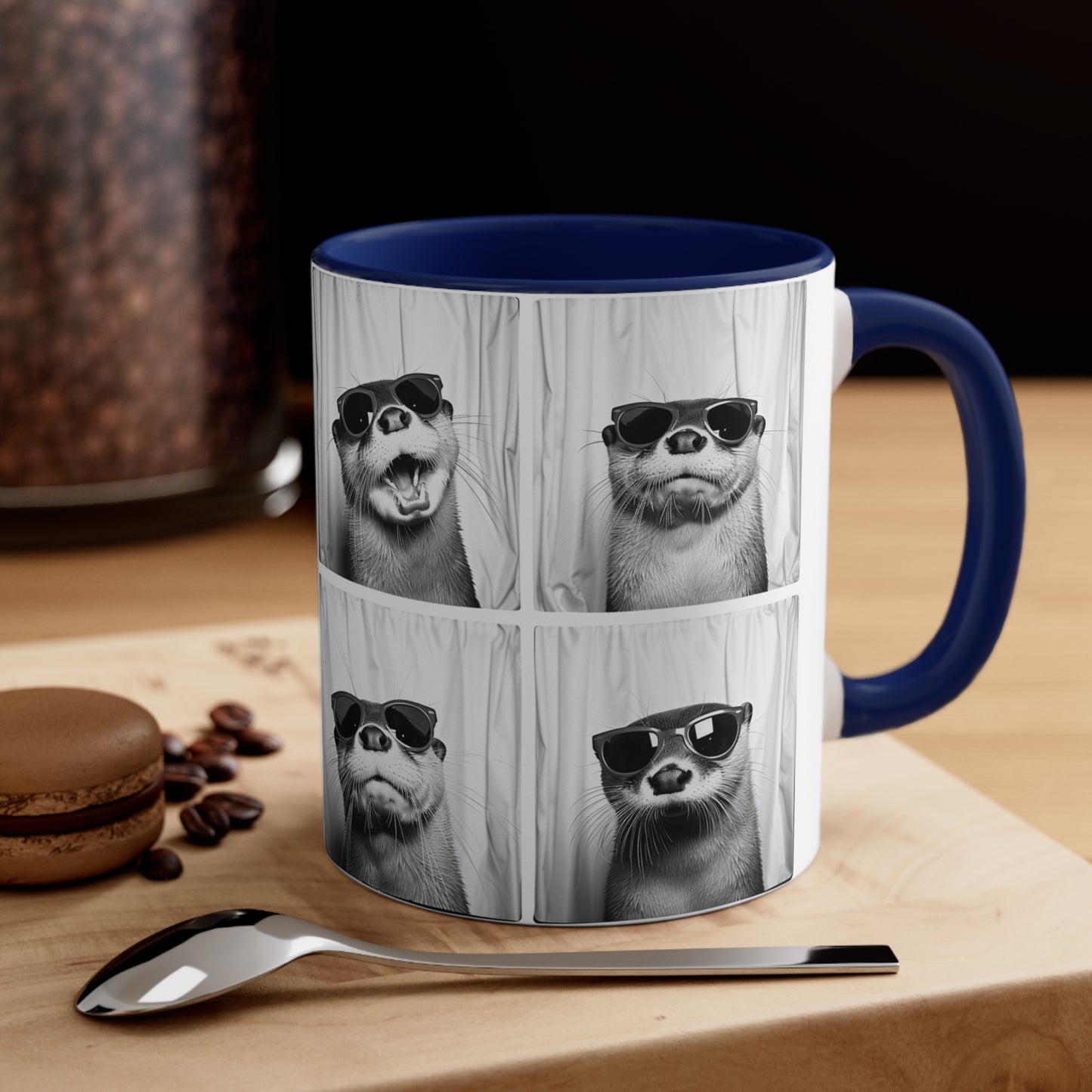 Otter Photo Booth Accent Coffee Mug, 11oz