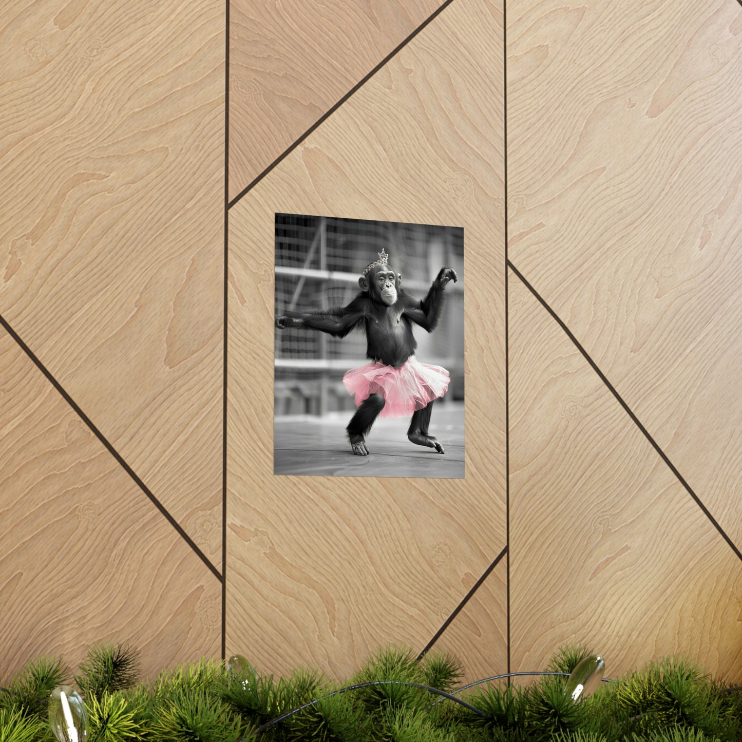 Monkey Tutu, Monkey Wall Art