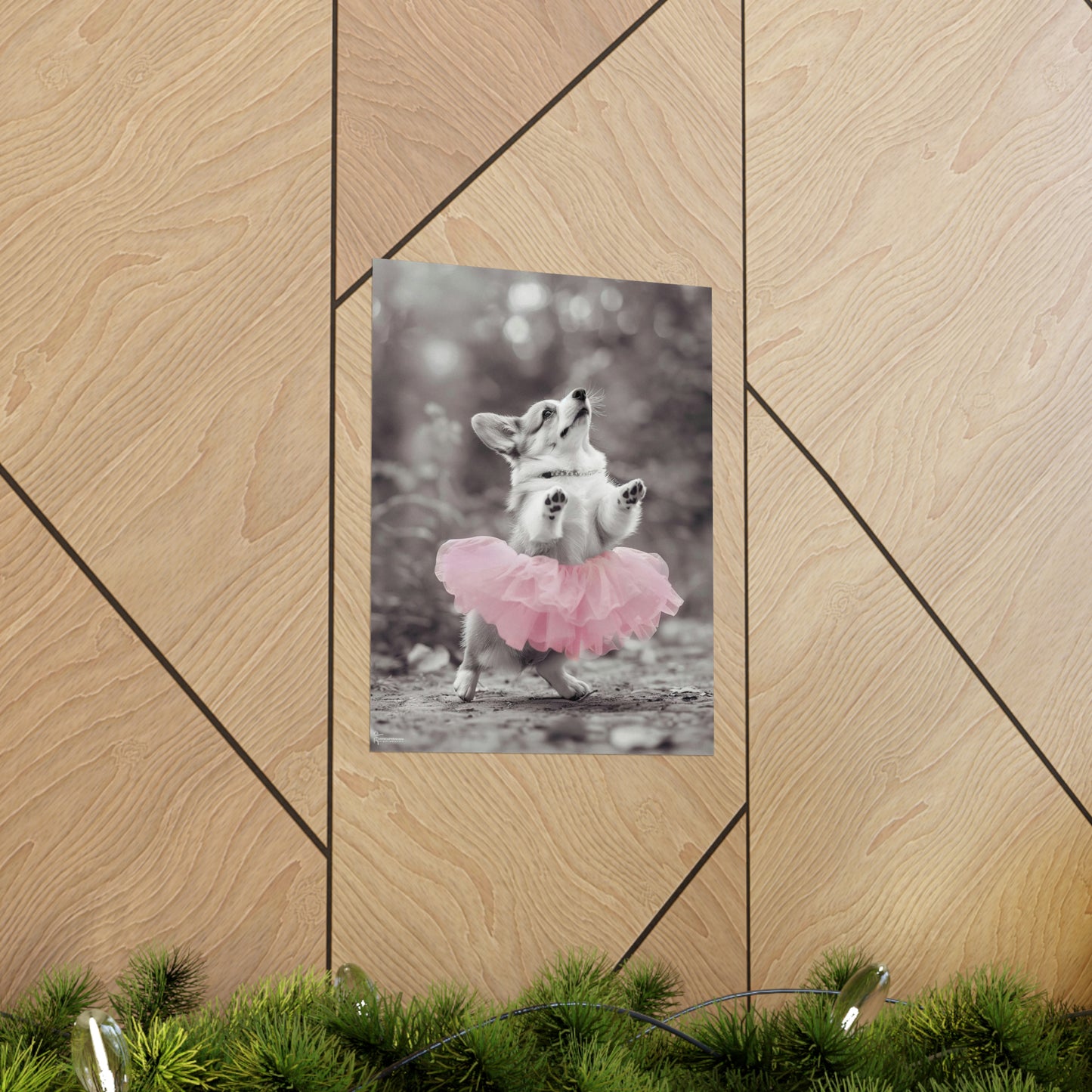 Corgi Tutu, Corgi Wall Art