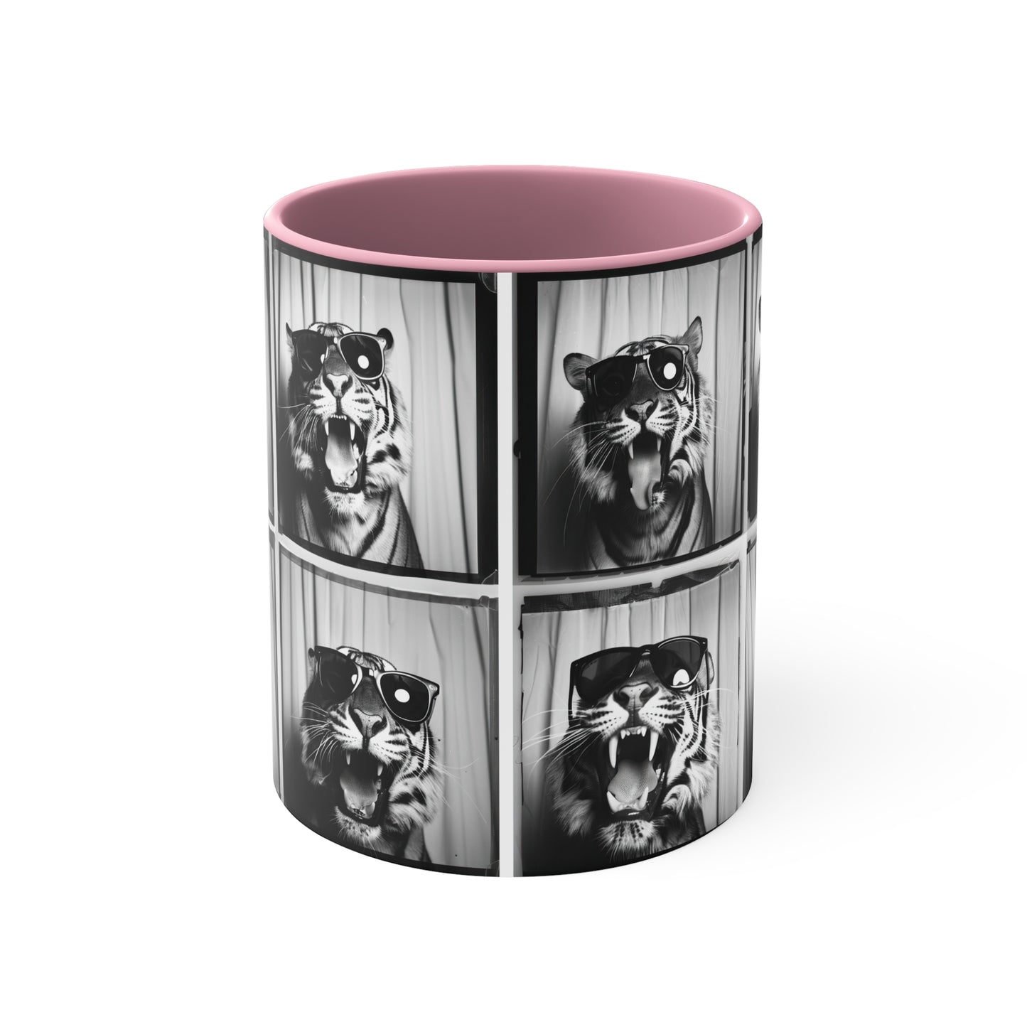 Tiger Photo Booth Accent Coffee Mug, 11oz