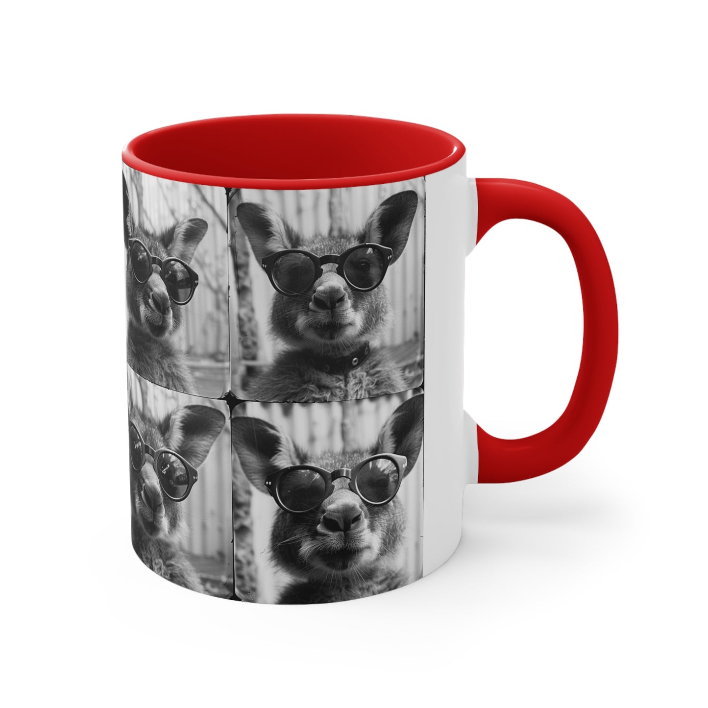 Kangroo Photo Booth Accent Coffee Mug, 11oz
