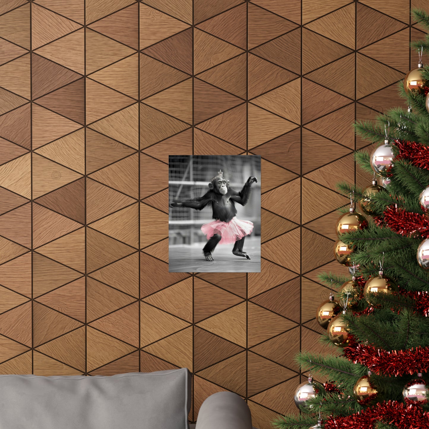 Monkey Tutu, Monkey Wall Art