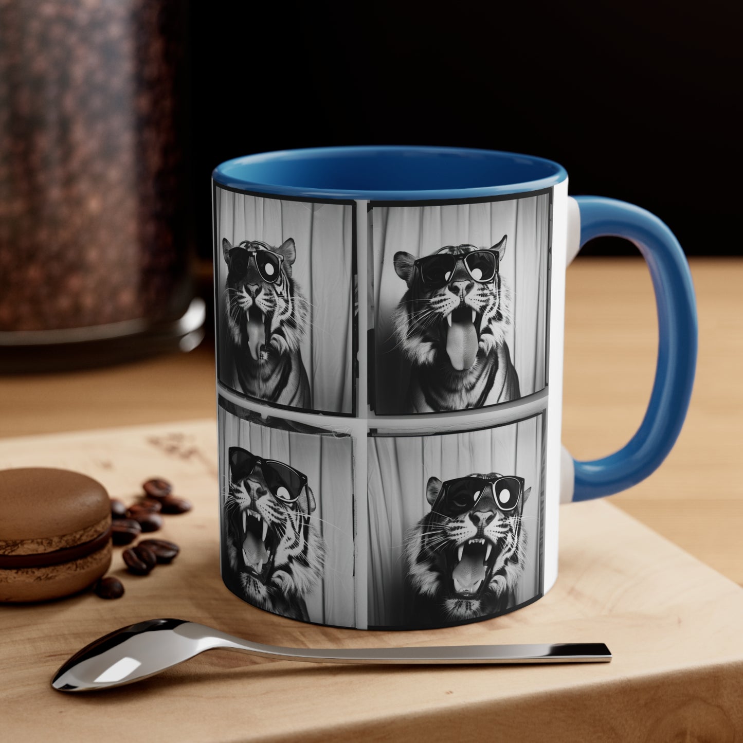 Tiger Photo Booth Accent Coffee Mug, 11oz