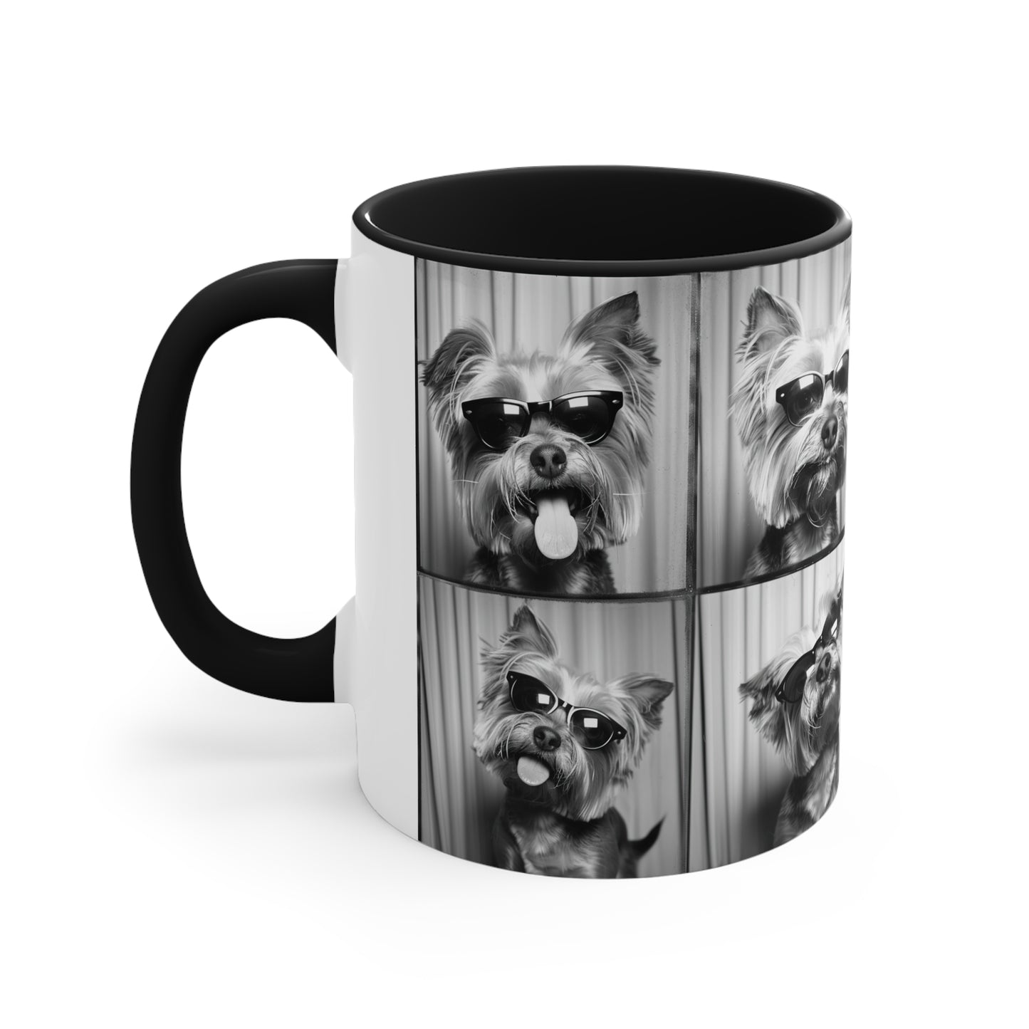 Yorkie Terrier  Photo Booth Accent Coffee Mug, 11oz