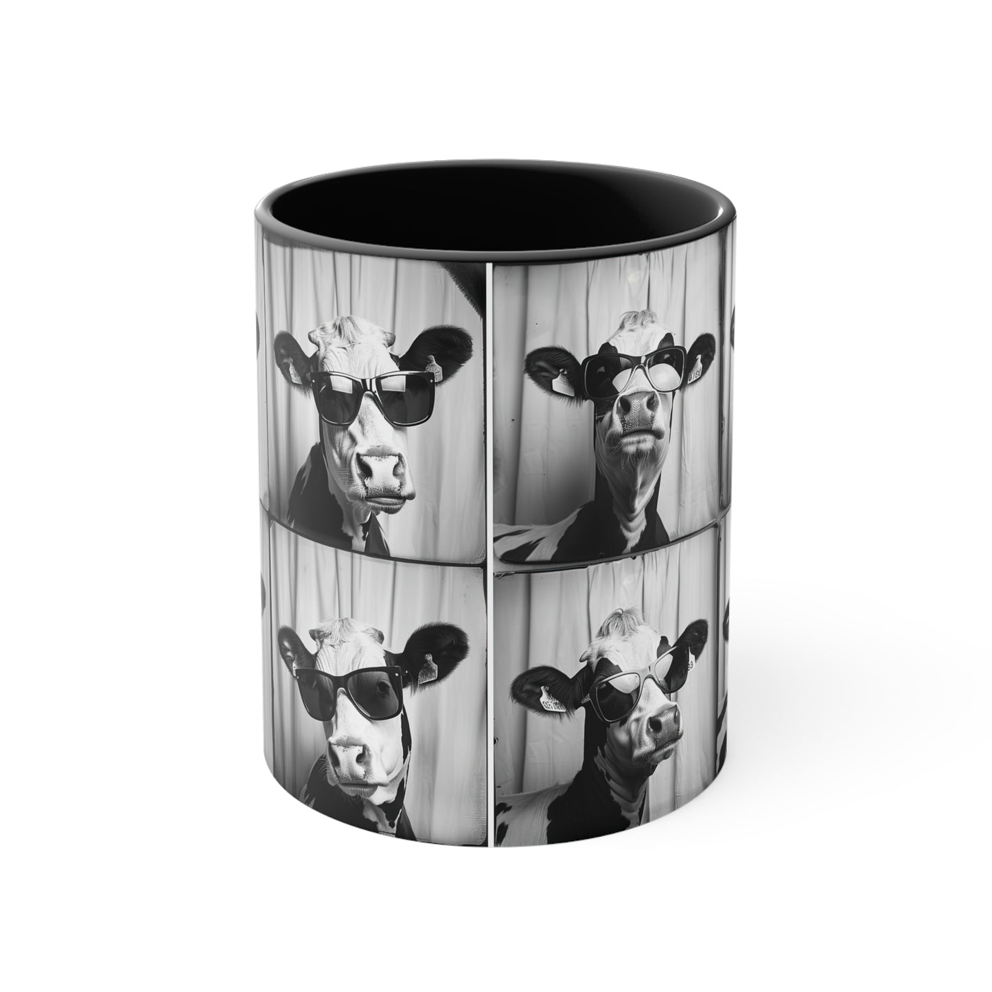 Cow Photo Booth Accent Coffee Mug, 11oz