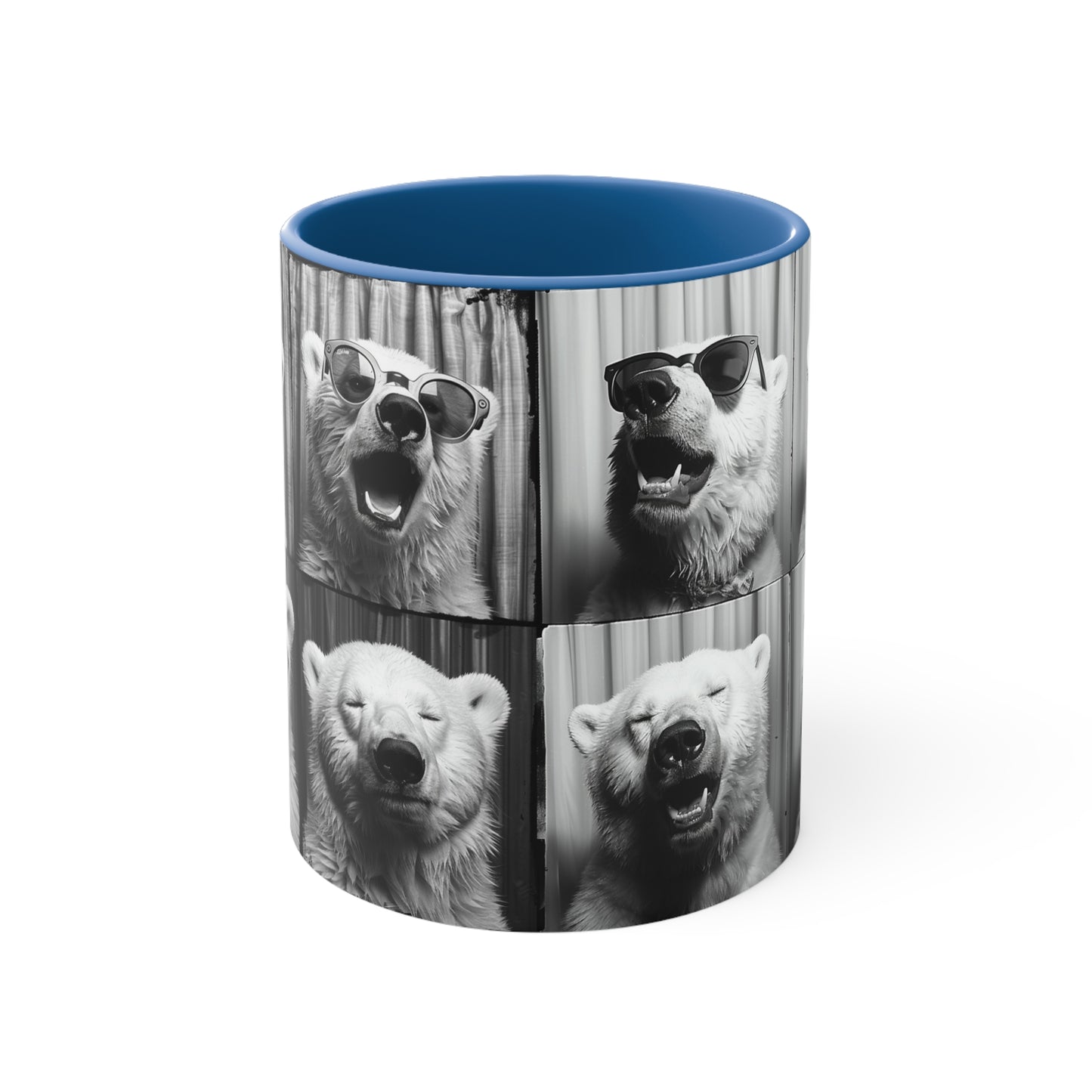 Polar Bear Photo Booth Accent Coffee Mug, 11oz
