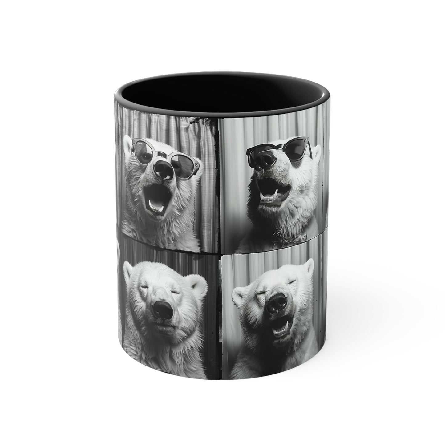 Polar Bear Photo Booth Accent Coffee Mug, 11oz