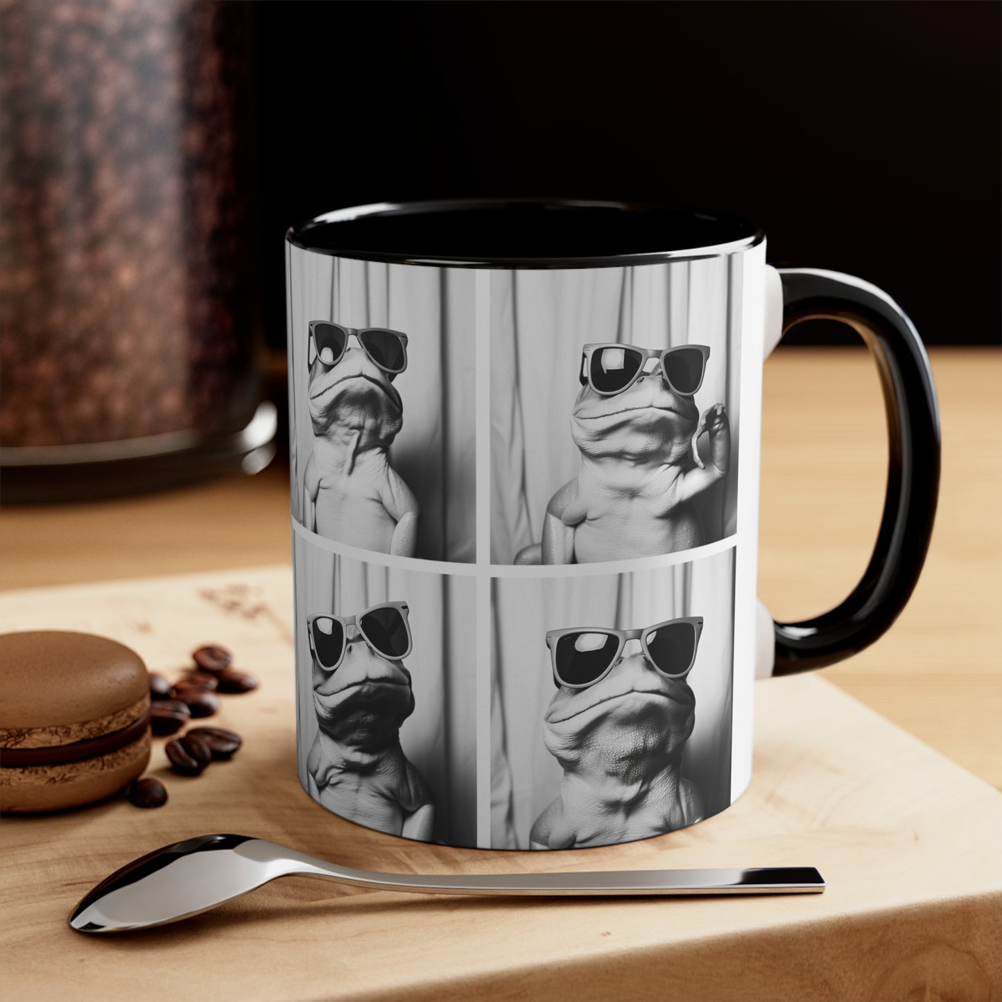 Frog Photo Booth Accent Coffee Mug, 11oz
