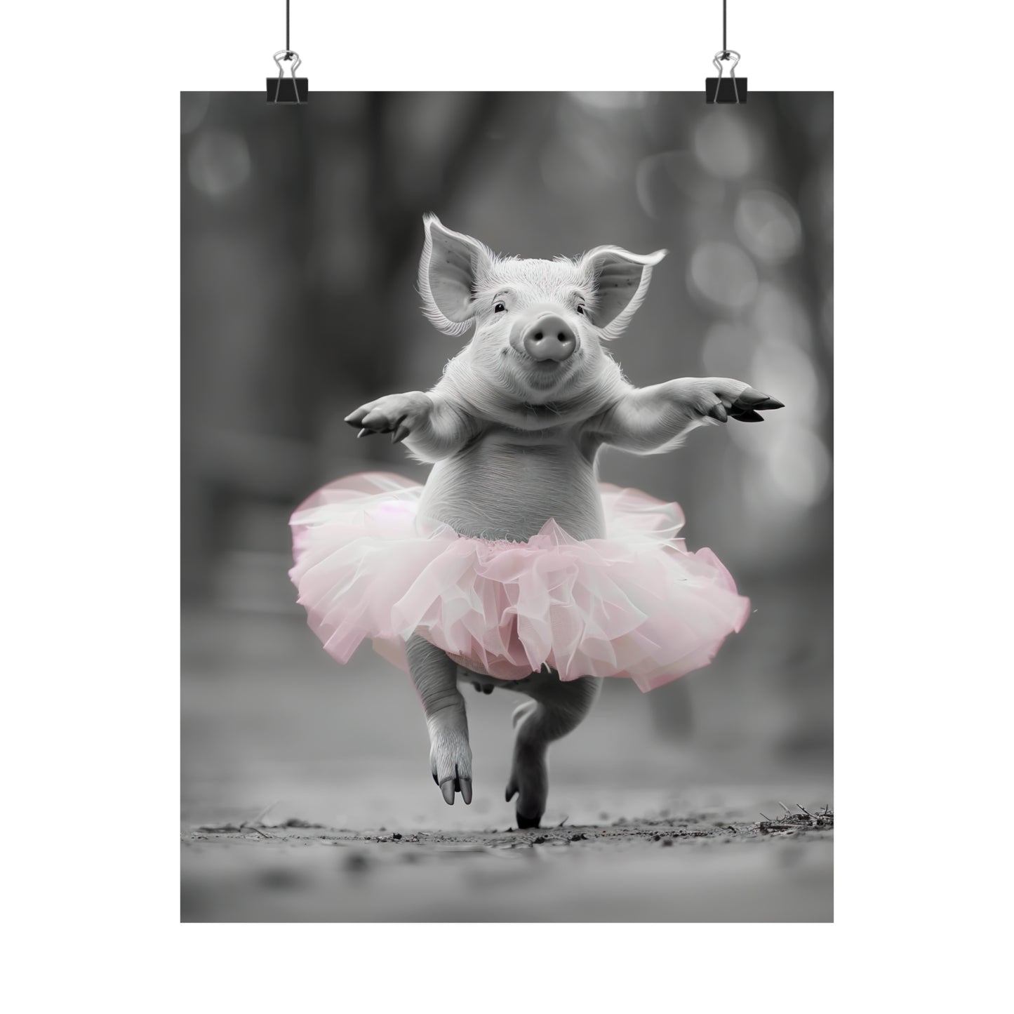 Pig Tutu, Pig Wall Art
