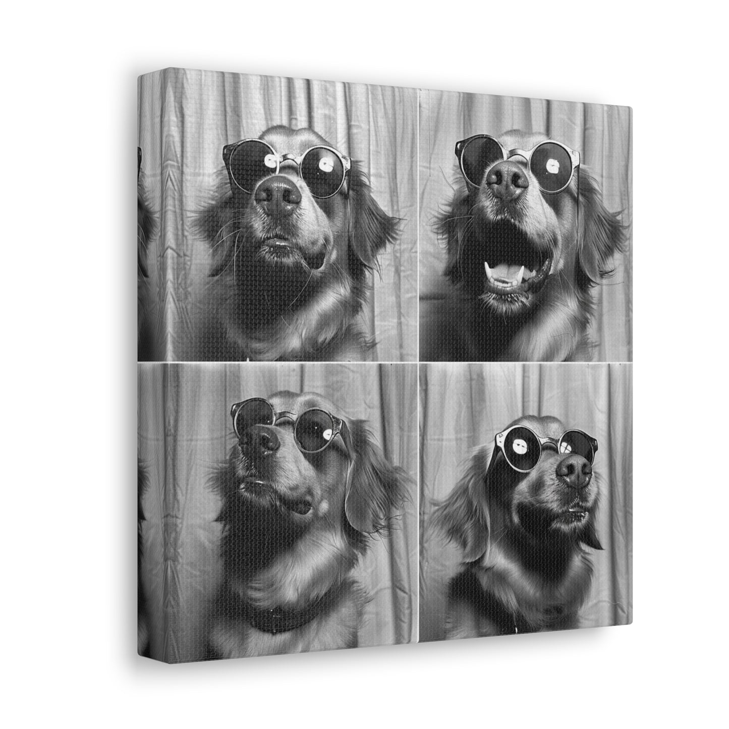 Golden Retriever Photo Booth Canvas