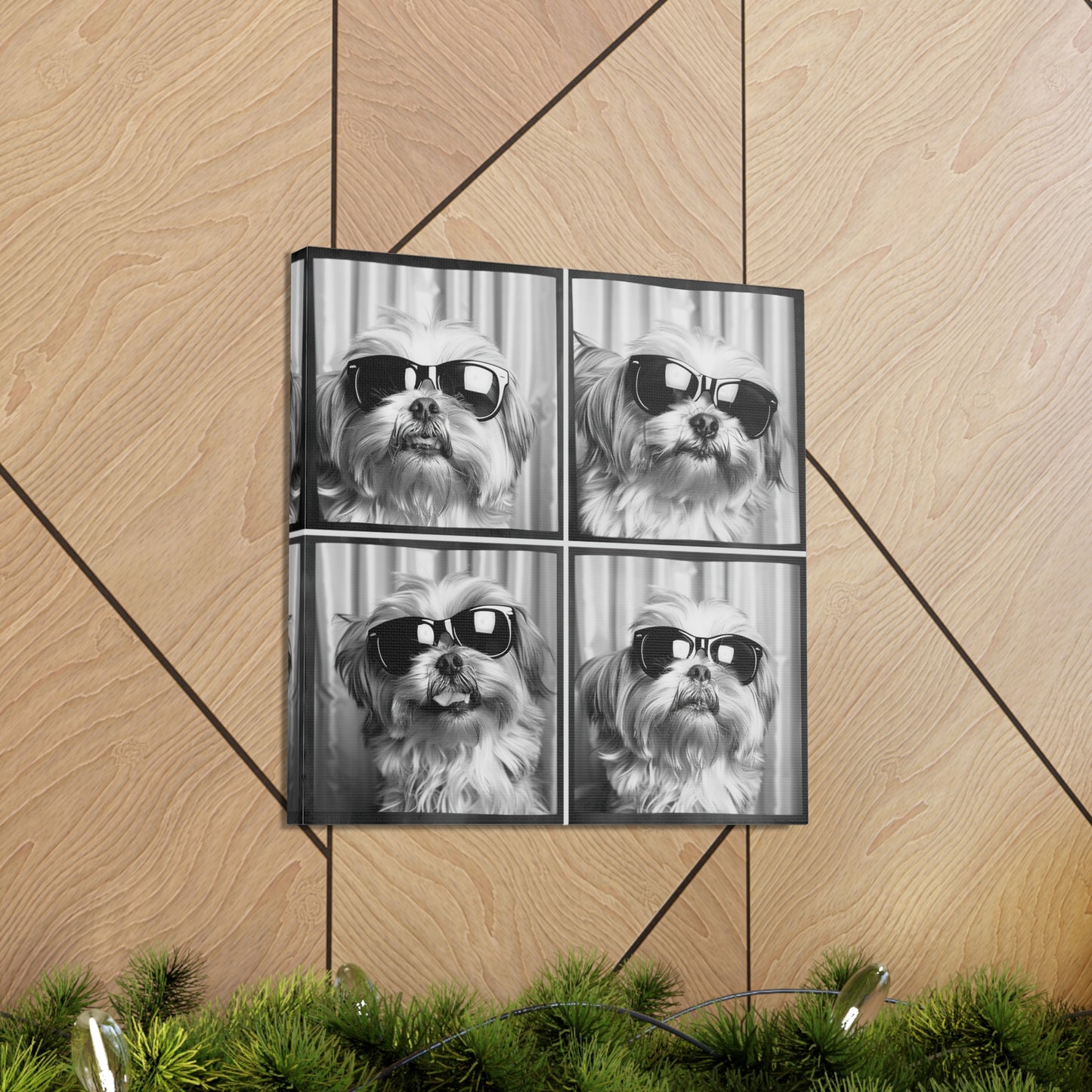Shih Tzu Photo Booth Canvas