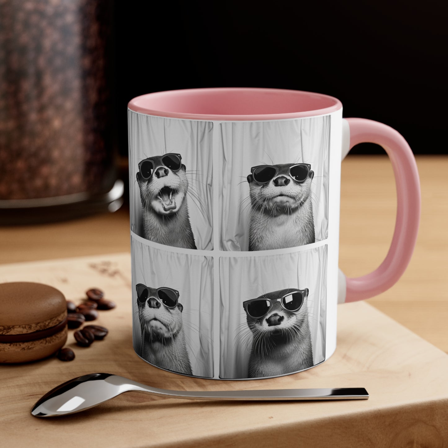Otter Photo Booth Accent Coffee Mug, 11oz