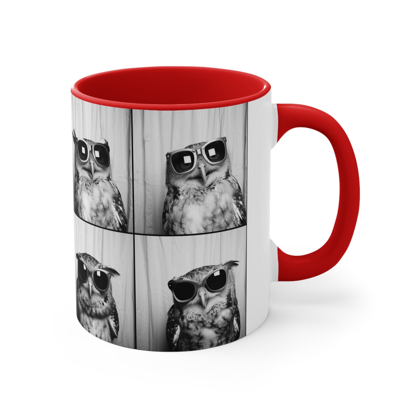 Owl Photo Booth Accent Coffee Mug, 11oz