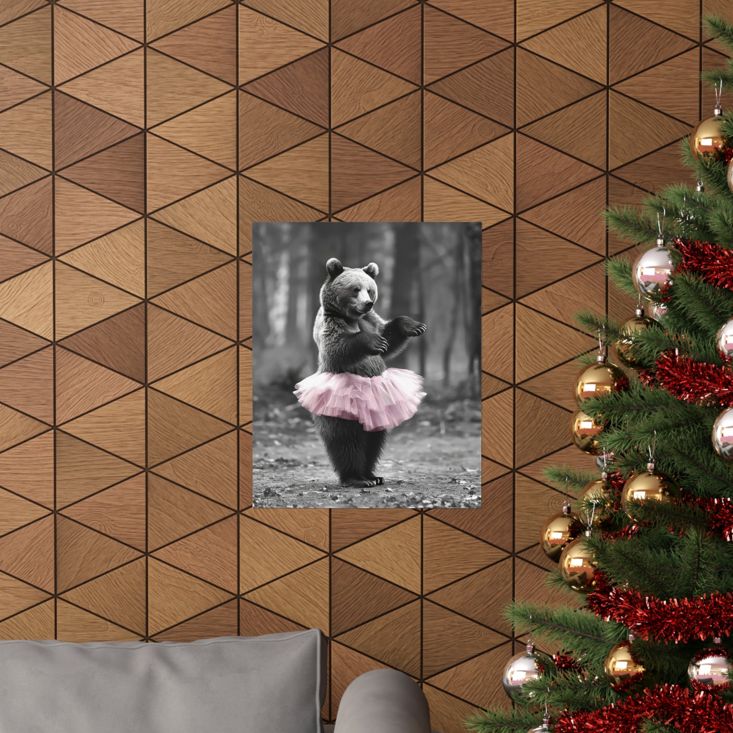 Bear Tutu, Bear Wall Art