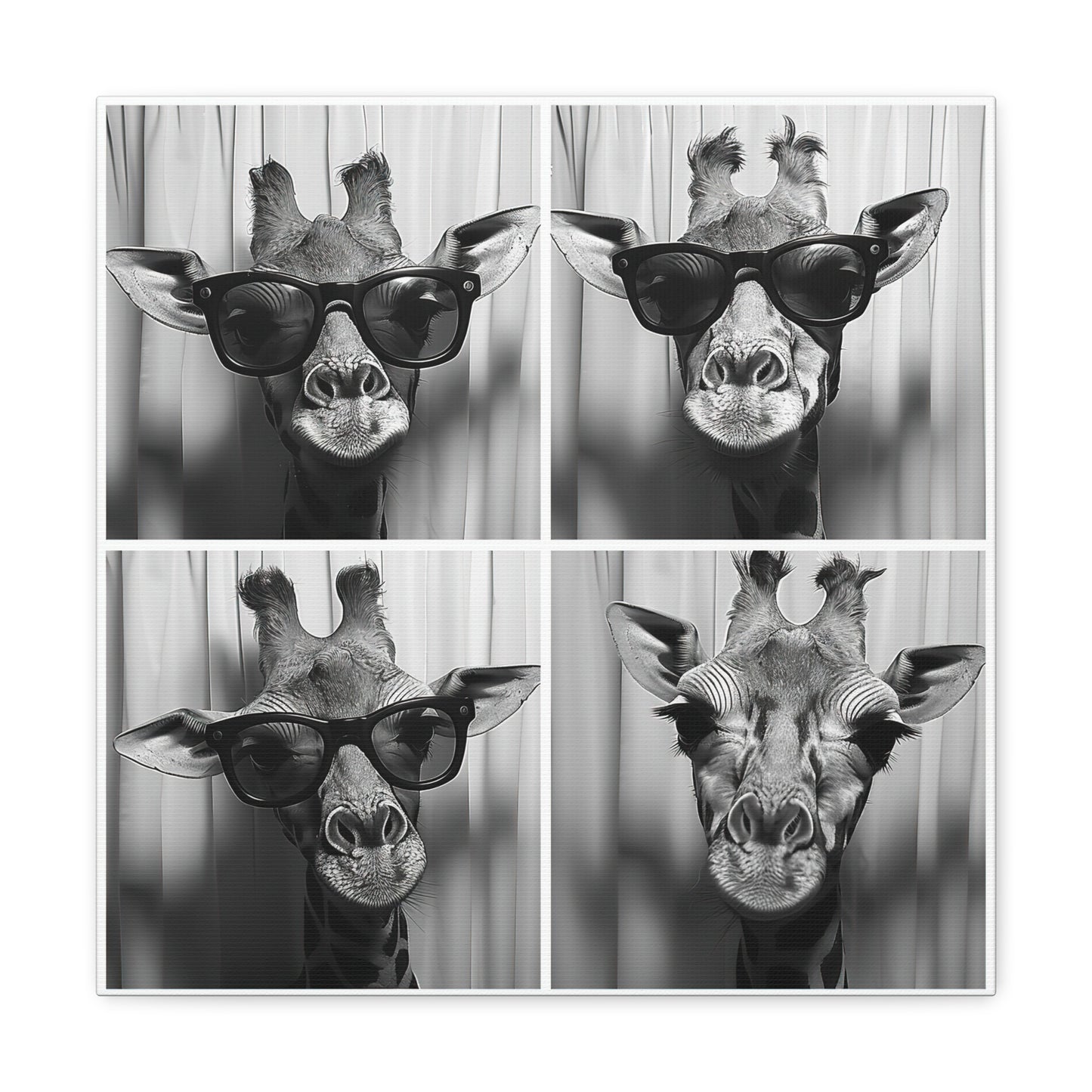 Giraffe Photo Booth Canvas
