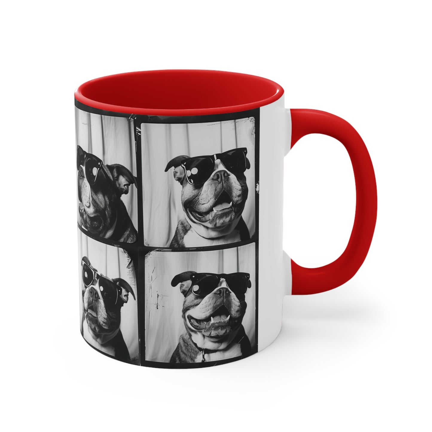 Bulldog Photo Booth Accent Coffee Mug, 11oz