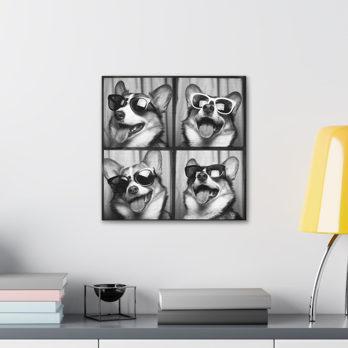 Corgi Photo Booth Canvas