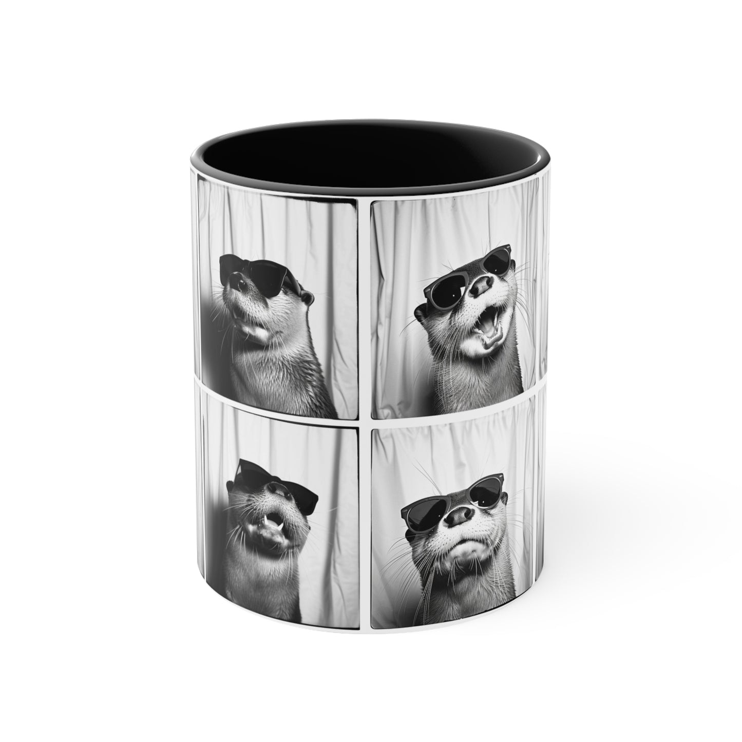 Otter Photo Booth Accent Coffee Mug, 11oz
