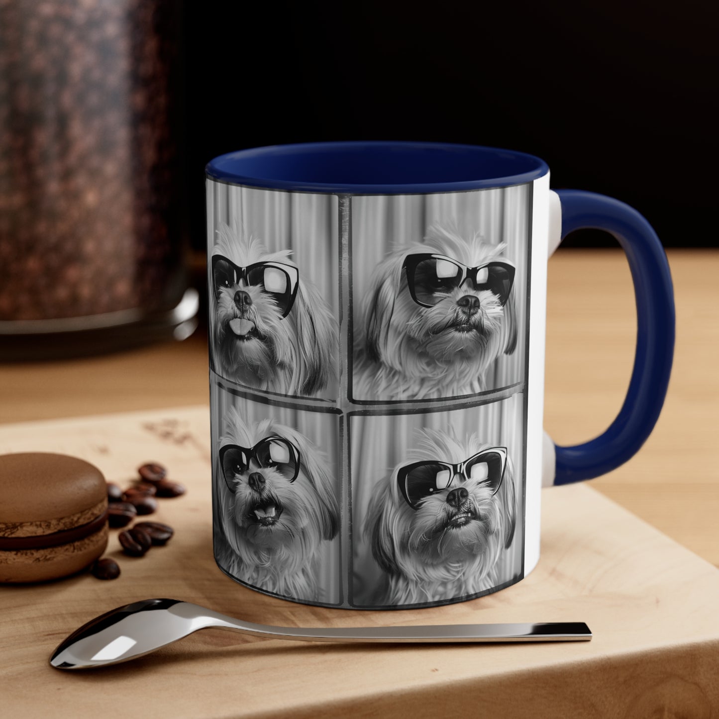 Shih Tzu Photo Booth Accent Coffee Mug, 11oz