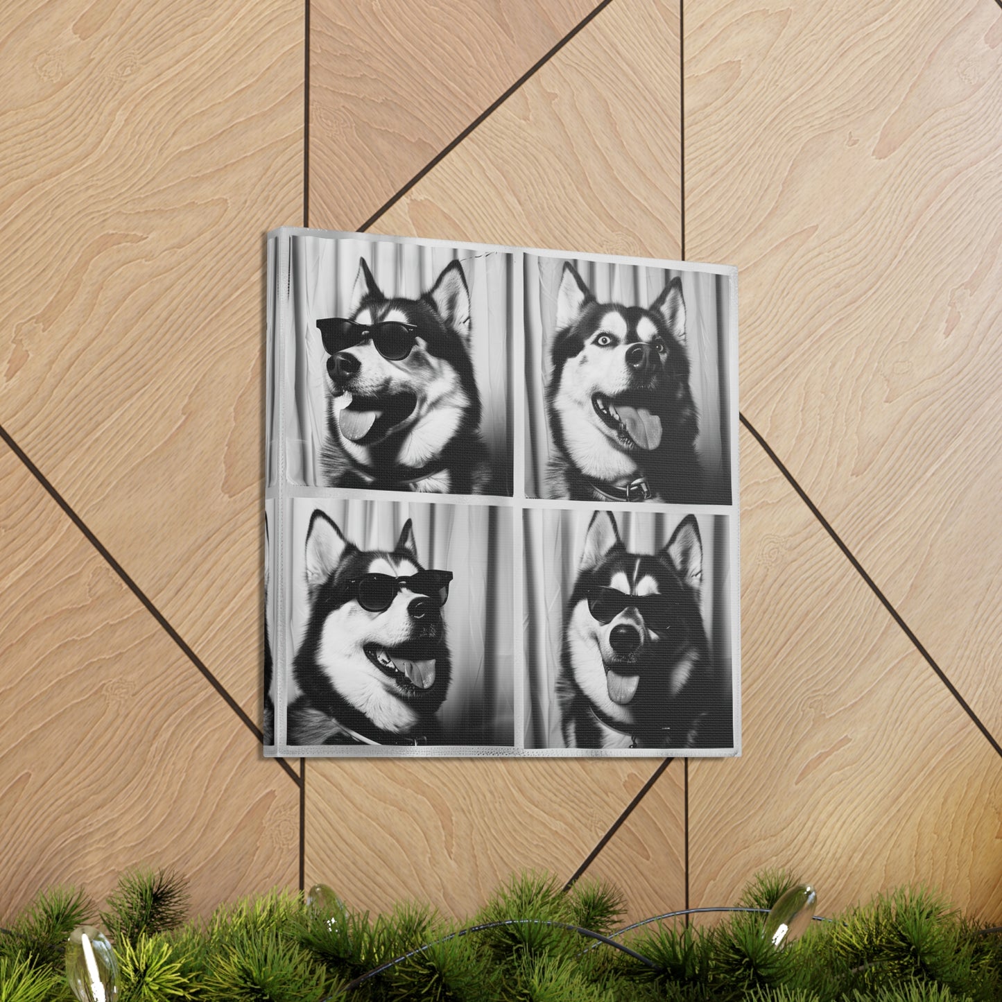 Husky Photo Booth Canvas