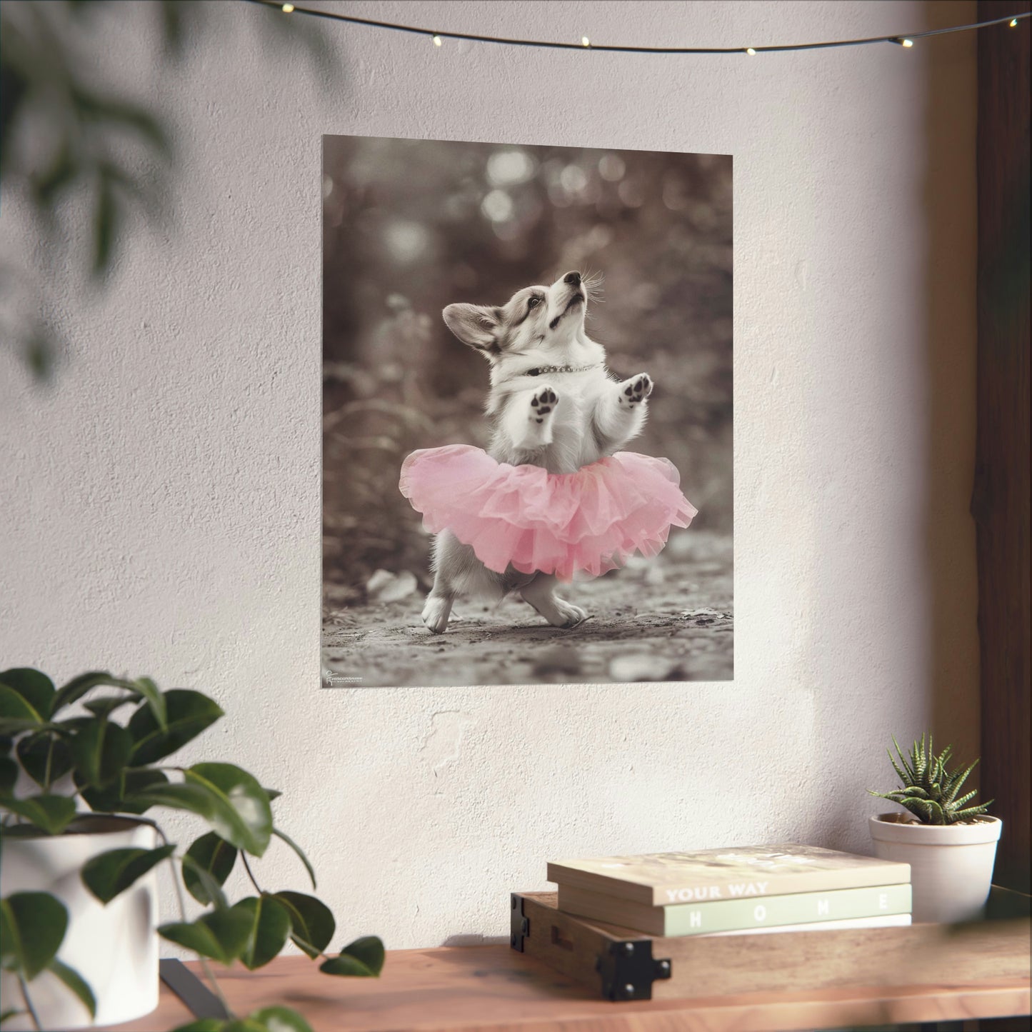 Corgi Tutu, Corgi Wall Art