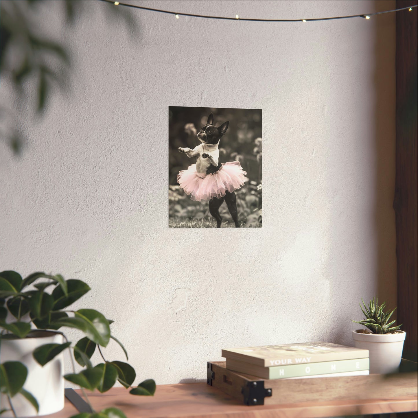Boston Terrier Tutu, Boston Terrier Wall Art