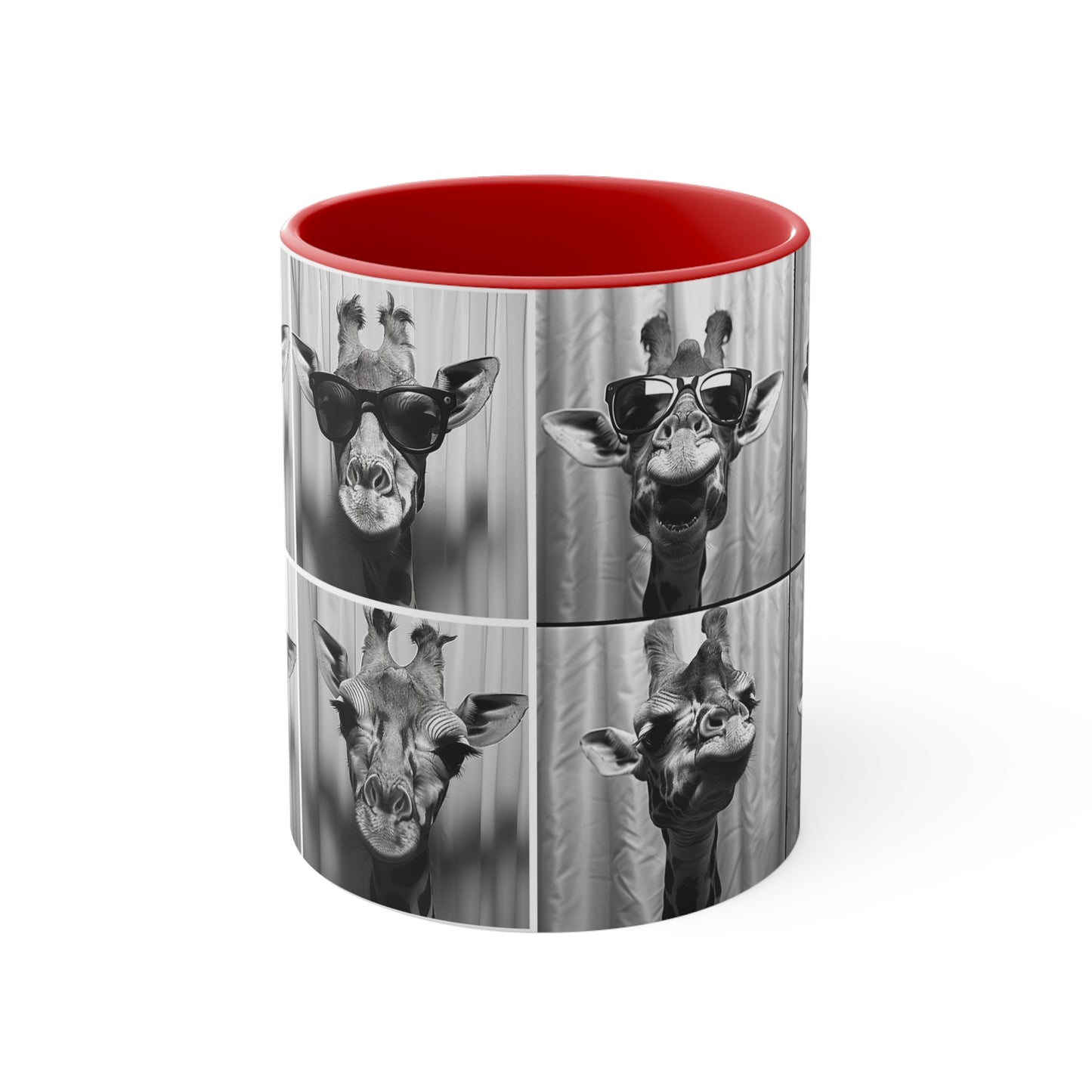 Giraffe Photo Booth Accent Coffee Mug, 11oz