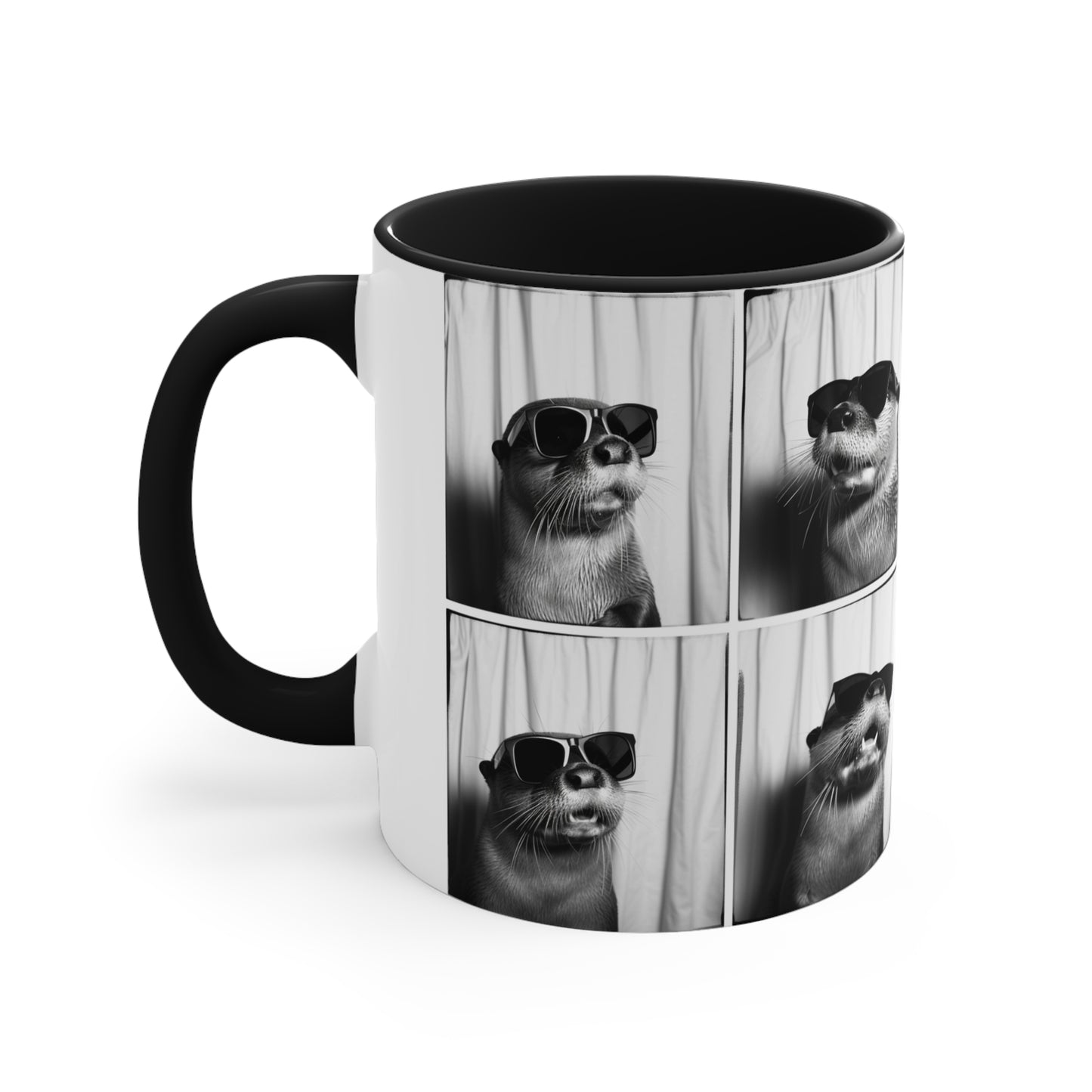 Otter Photo Booth Accent Coffee Mug, 11oz