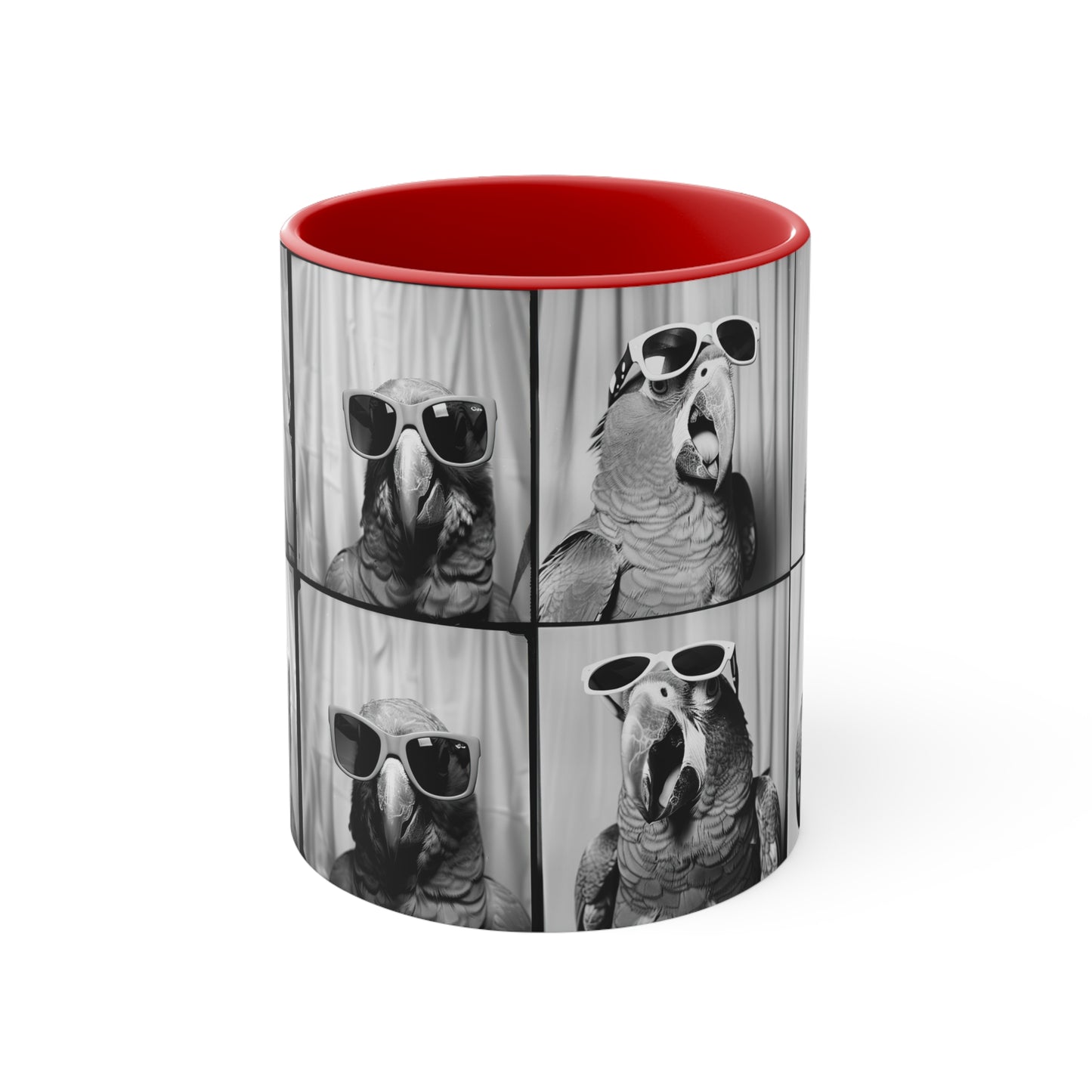 Parrot Photo Booth Accent Coffee Mug, 11oz
