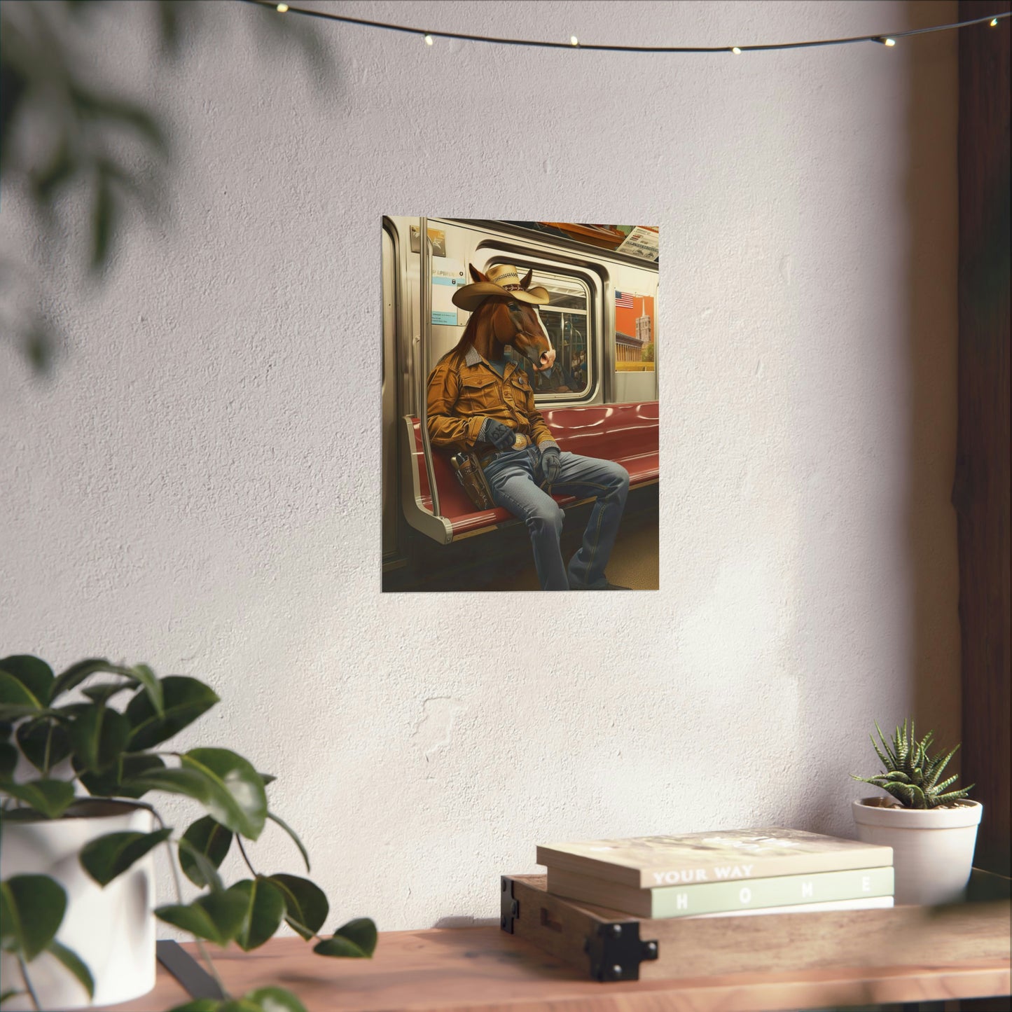 Horse in NY Subway, Horse Wall Art