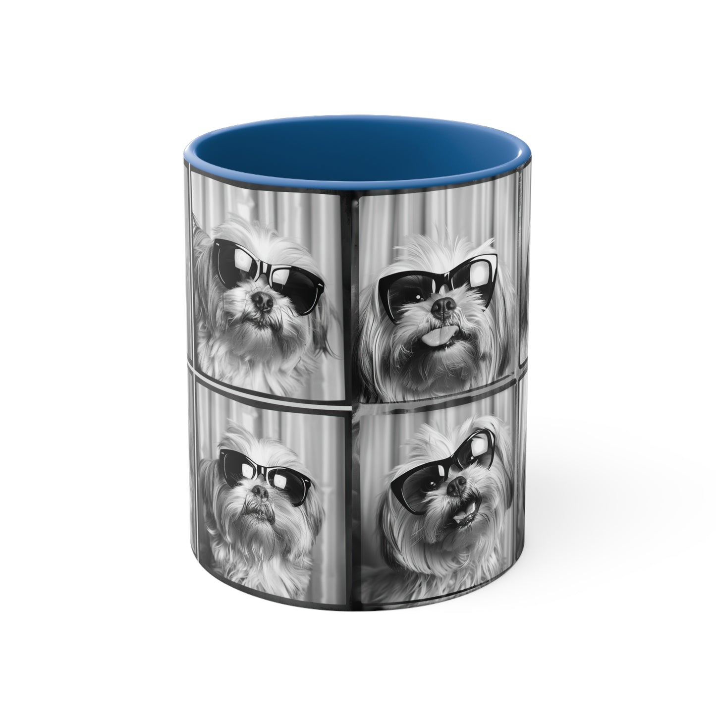 Shih Tzu Photo Booth Accent Coffee Mug, 11oz