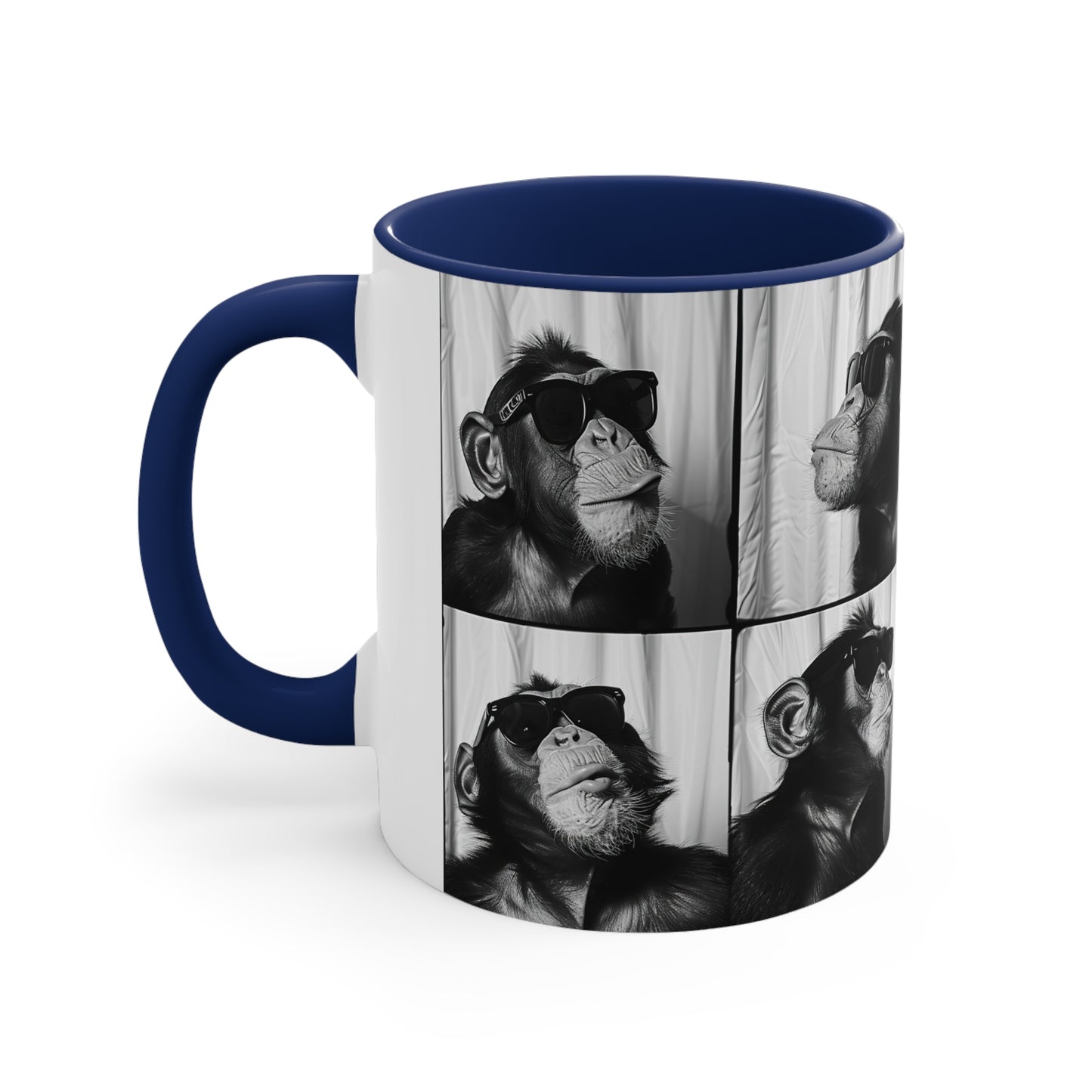 Monkey Photo Booth Accent Coffee Mug, 11oz
