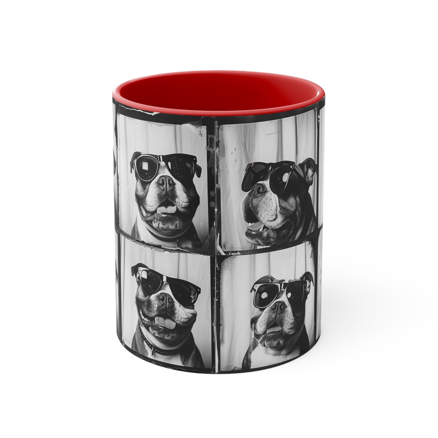 Bulldog Photo Booth Accent Coffee Mug, 11oz
