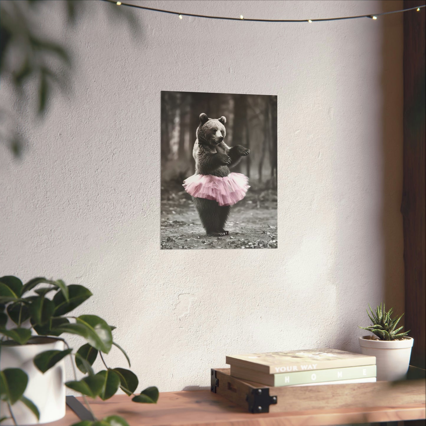 Bear Tutu, Bear Wall Art
