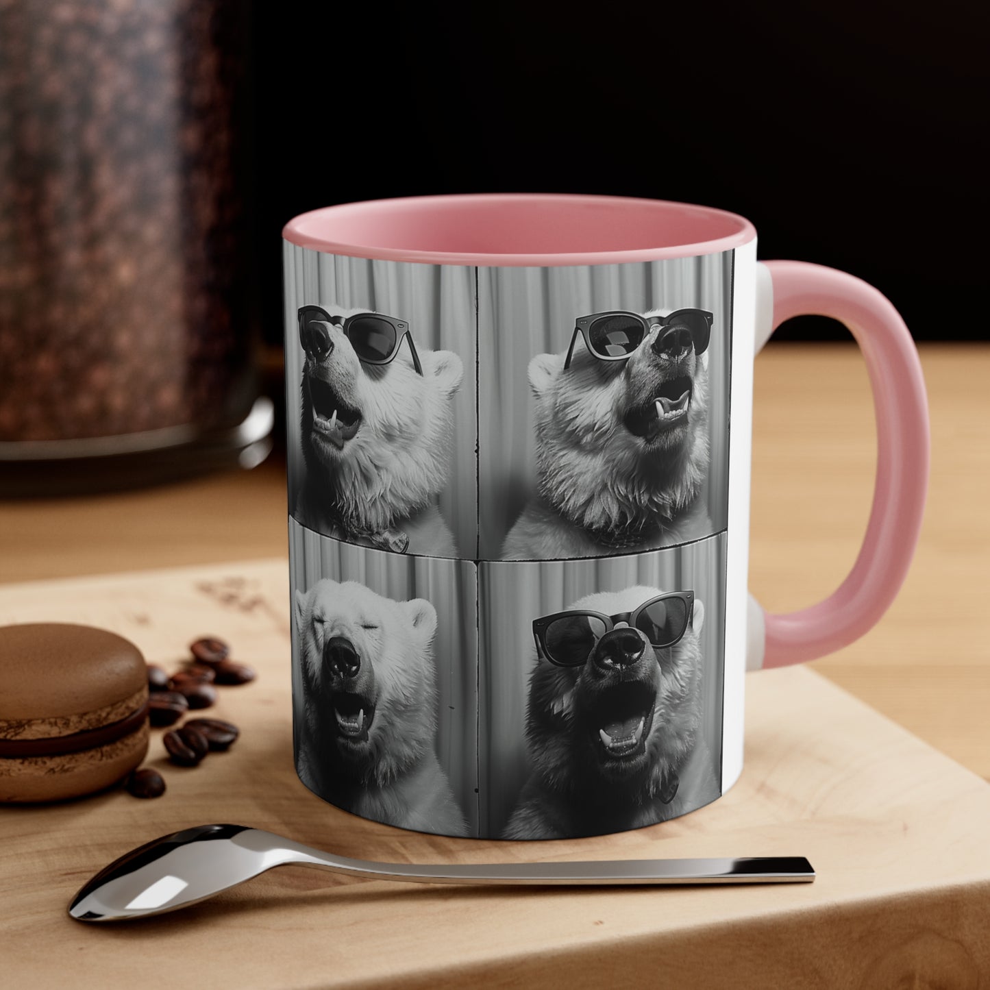Polar Bear Photo Booth Accent Coffee Mug, 11oz