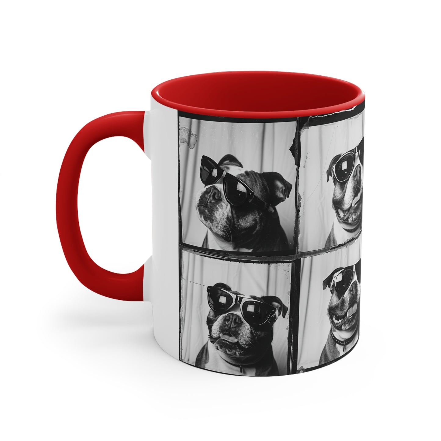 Bulldog Photo Booth Accent Coffee Mug, 11oz