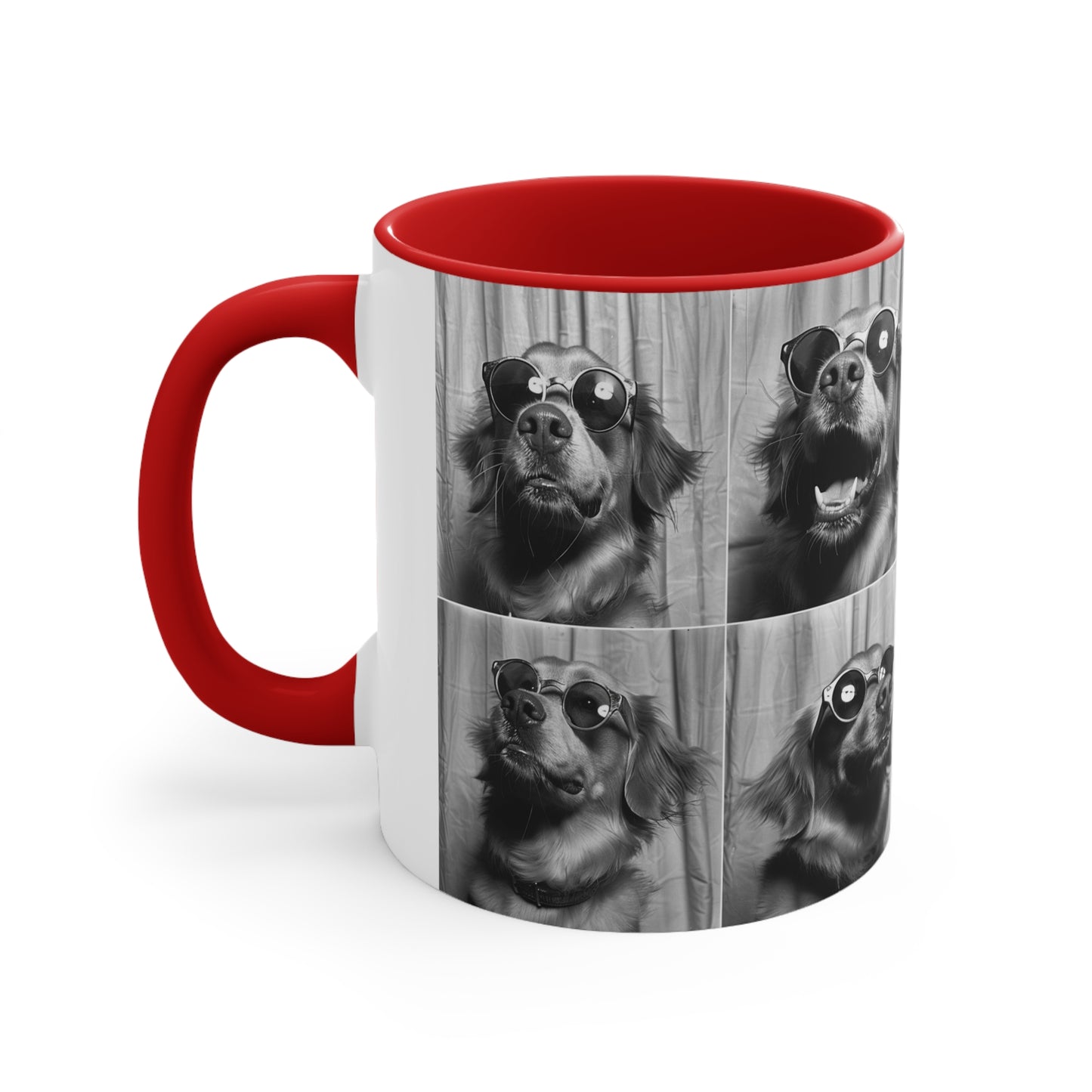 Golden Retriever Photo Booth Accent Coffee Mug, 11oz