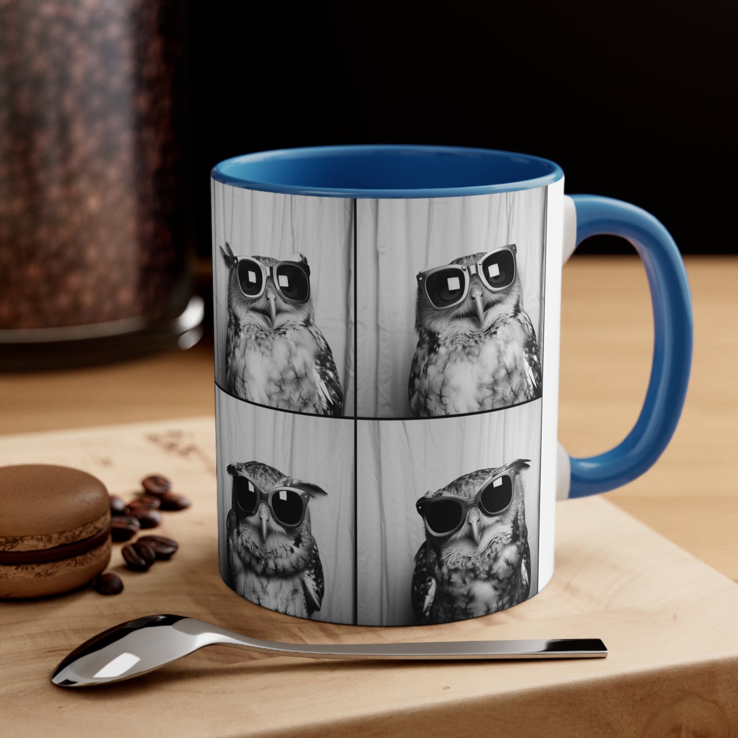 Owl Photo Booth Accent Coffee Mug, 11oz