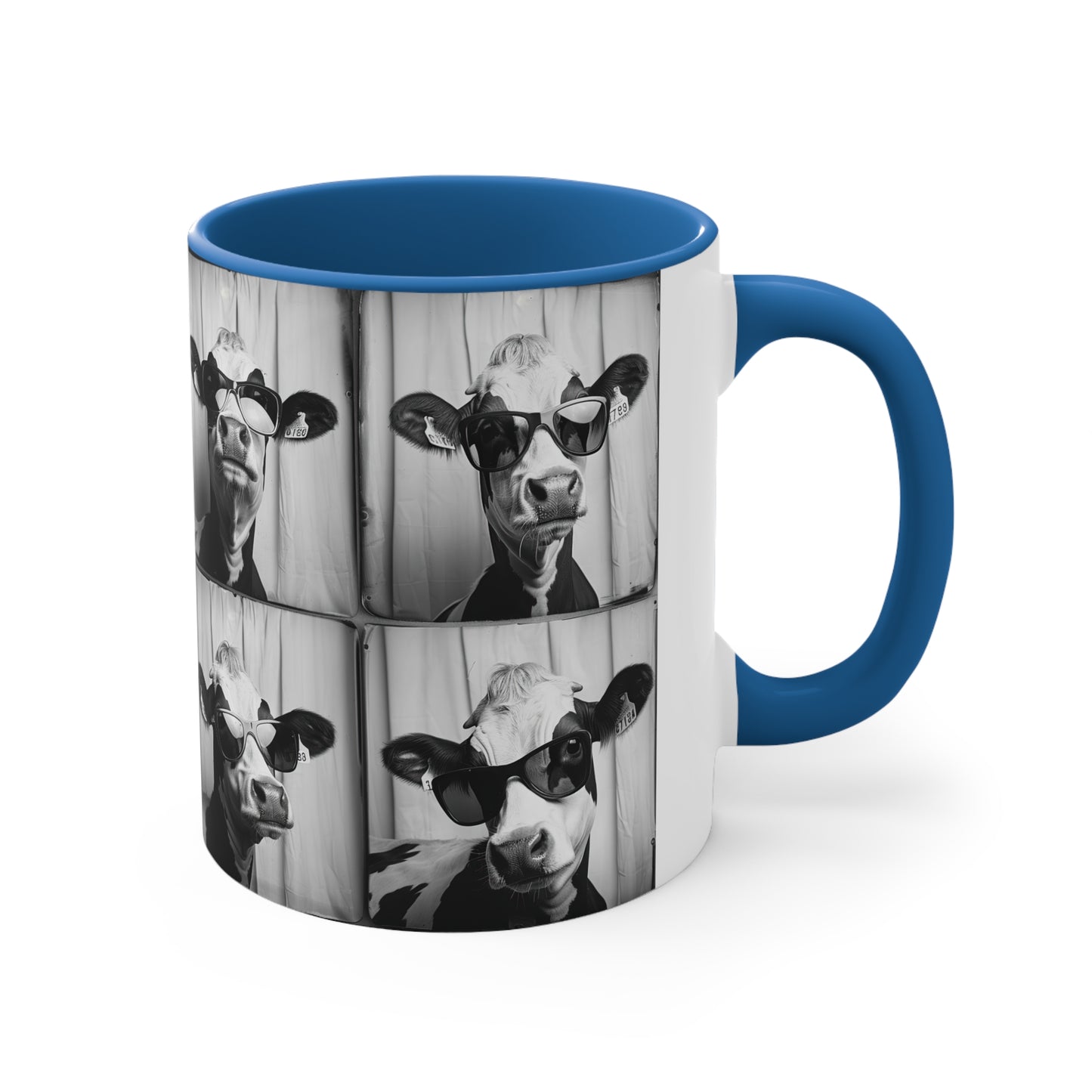 Cow Photo Booth Accent Coffee Mug, 11oz